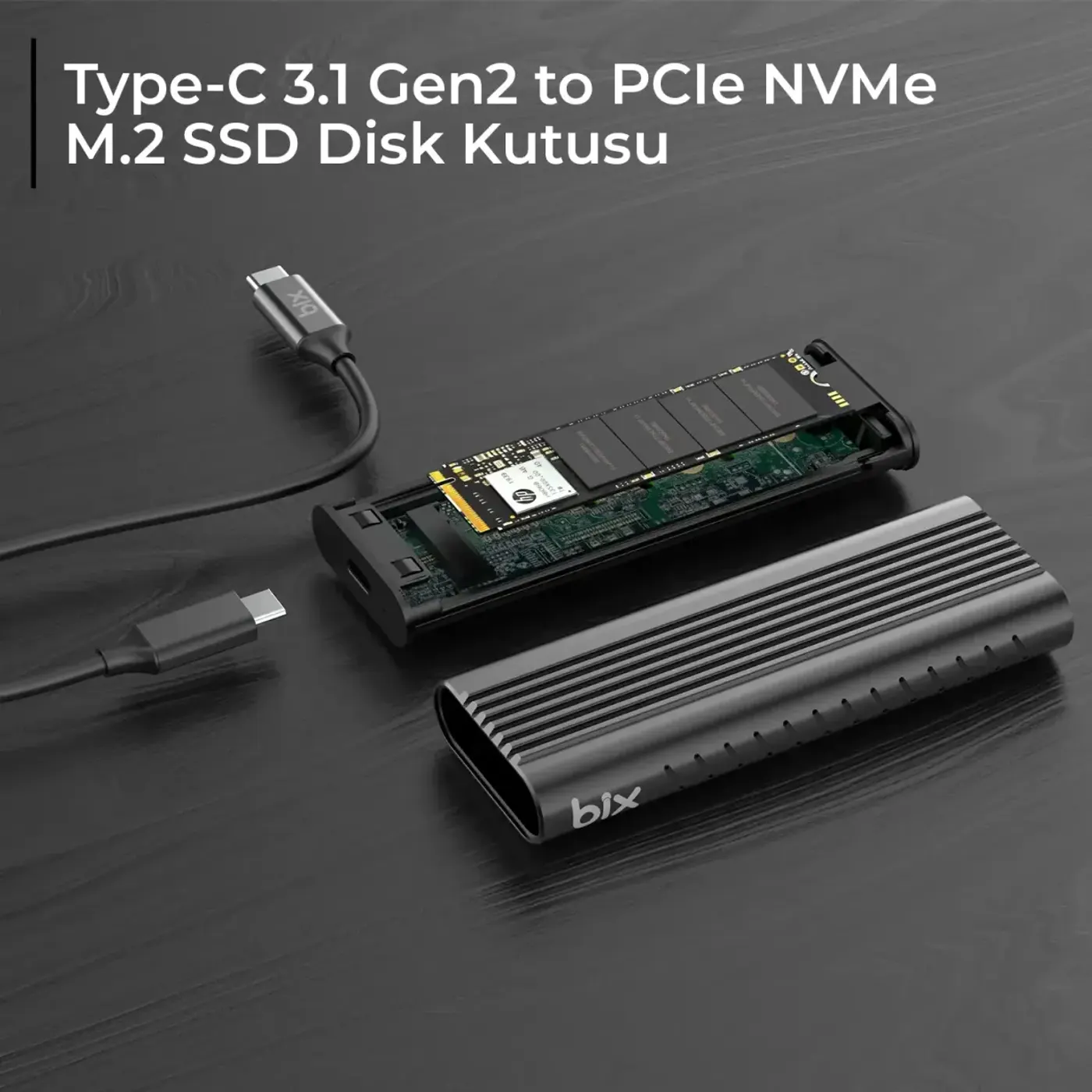 BX05HD USB 3.1 Gen2 10Gbps Yüksek Hızlı Disk Kutusu — görsel 4