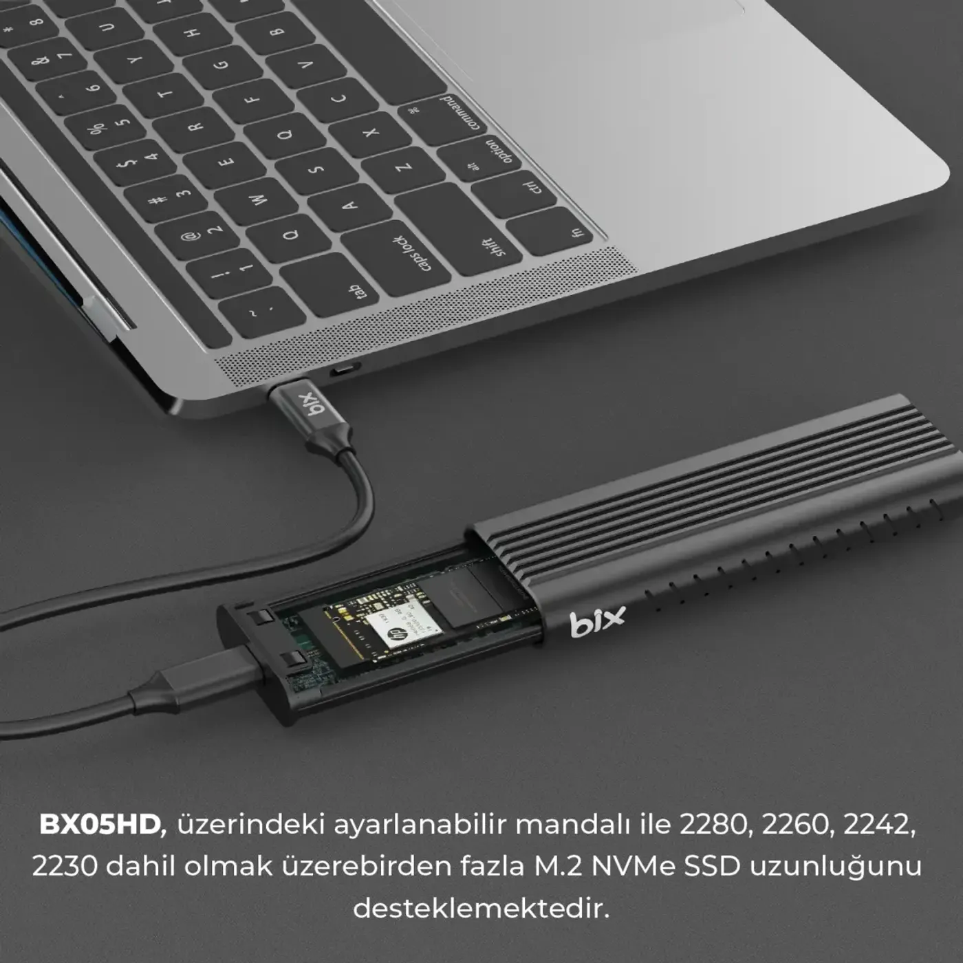 BX05HD USB 3.1 Gen2 10Gbps Yüksek Hızlı Disk Kutusu — görsel 5