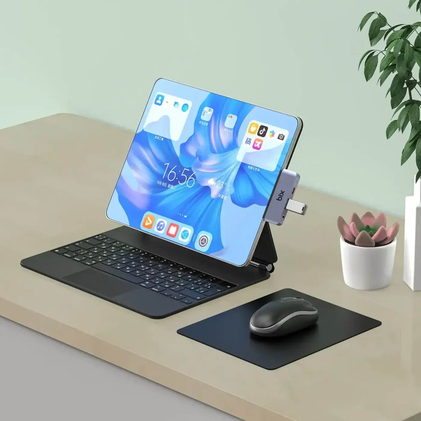 BX16HB Type-C USB 3.5mm Aux HDMI 4K Thunderbolt 3.0 PD — görsel 5