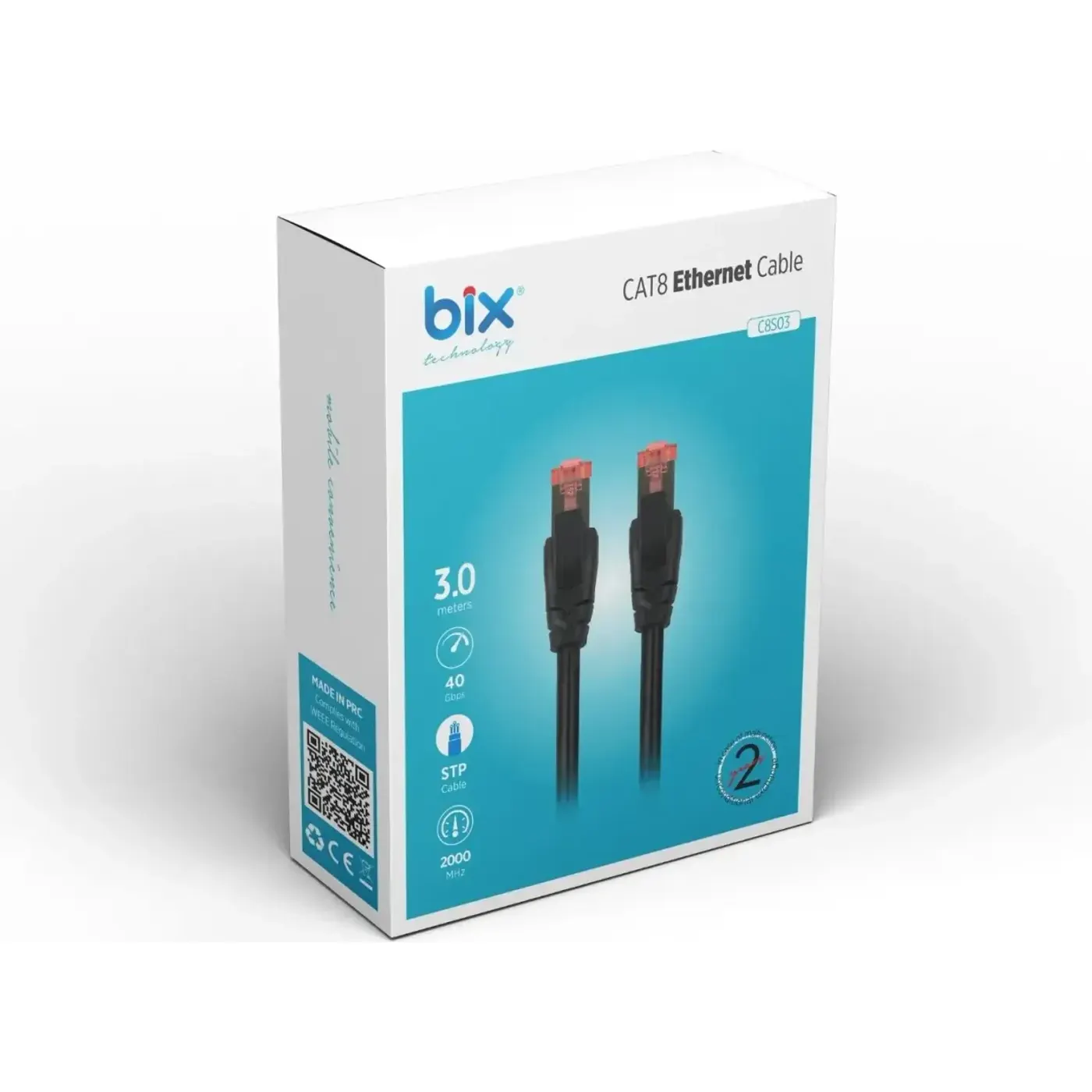 Bix Cat8 40Gbps Veri Aktarım 2000MHz STP Ethernet — görsel 2