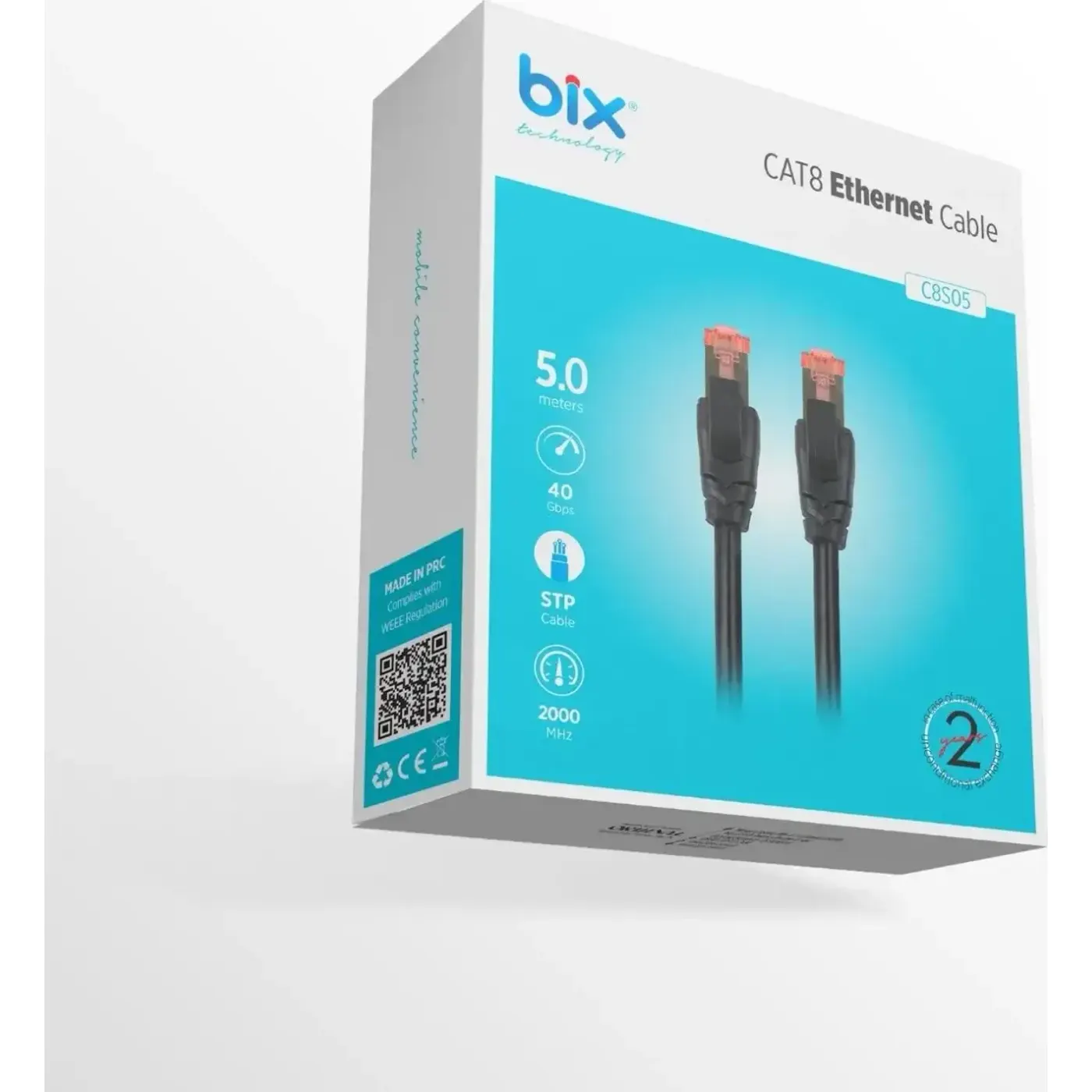 Bix Cat8 40Gbps Veri Aktarım 2000MHz STP Ethernet — görsel 2
