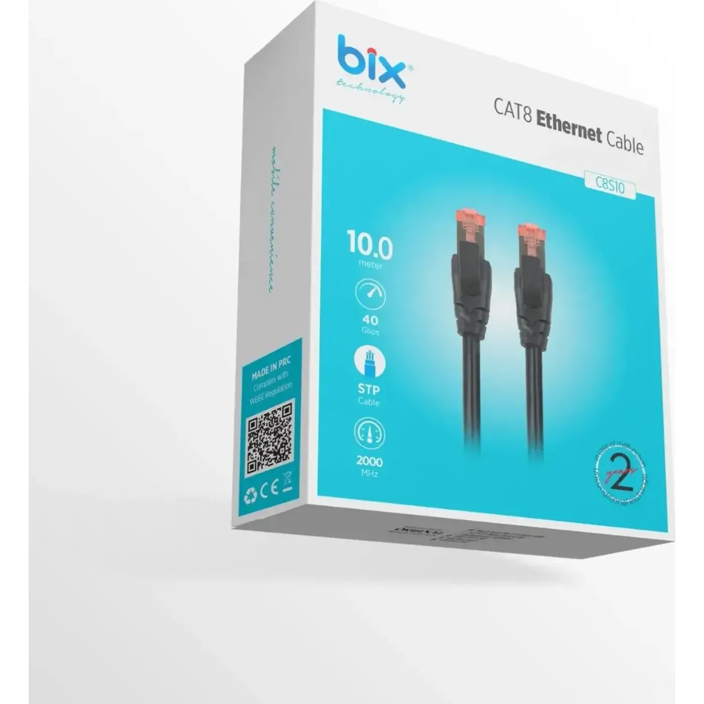 Bix Cat8 40Gbps Veri Aktarım 2000MHz STP Ethernet — görsel 2