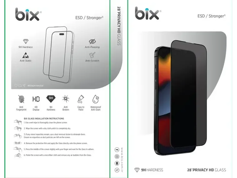 Bix ESD/Stronger+ 28° Gizlilik Özellikli HD Ekran — görsel 2