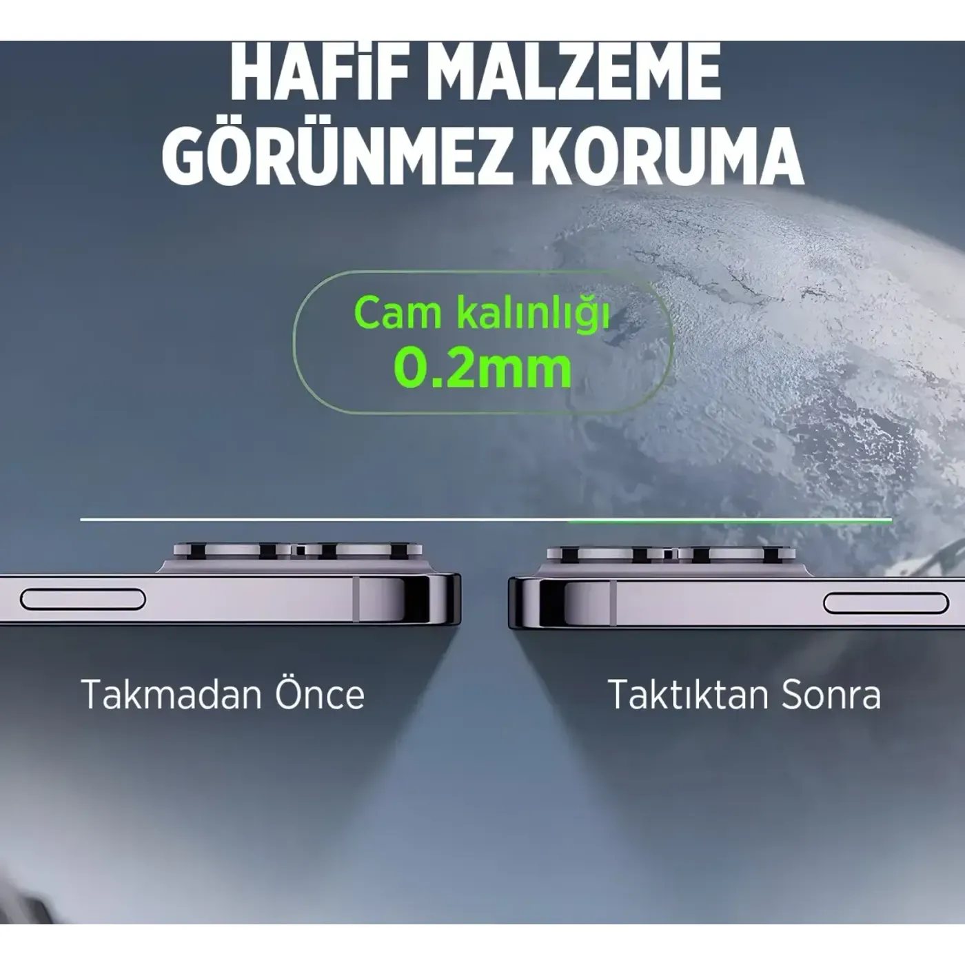 Bix Full Protector Lens – Yüksek Şeffaflık, 9H Maksimum — görsel 3