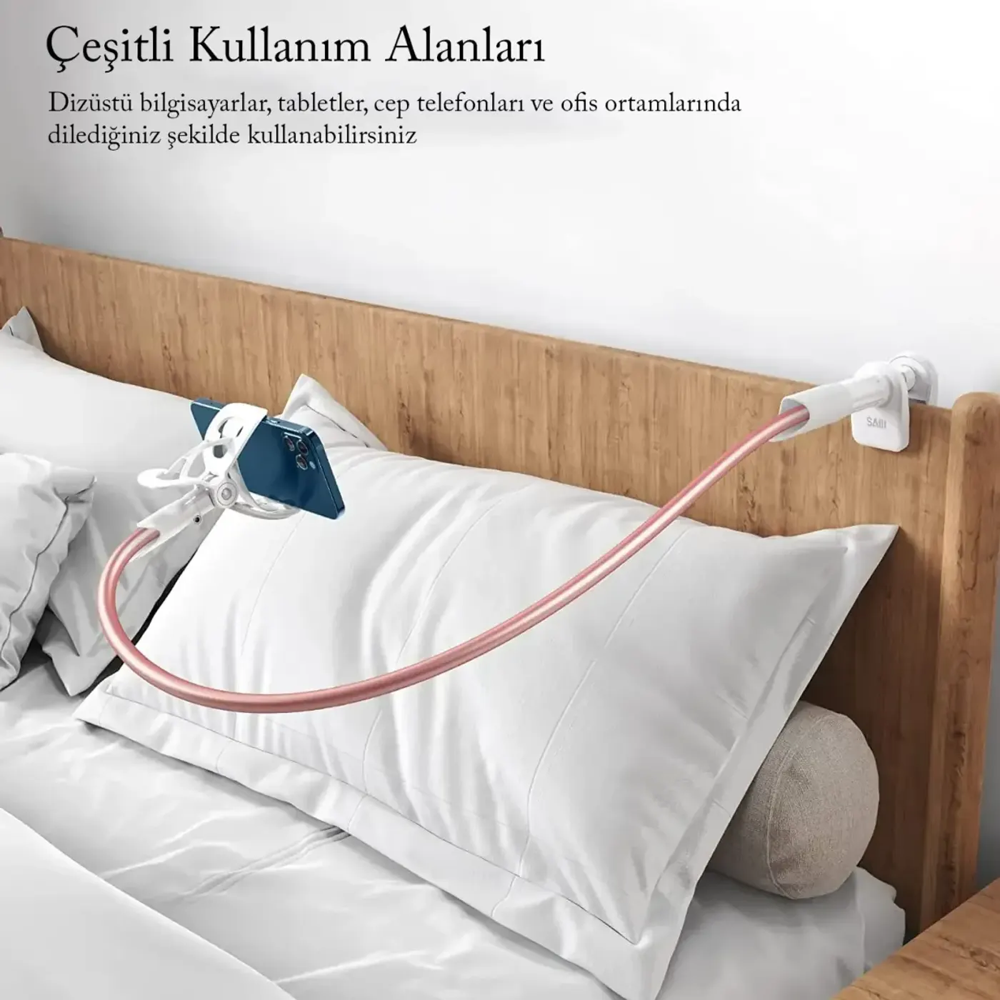 Bix Saiji IVY-85 Akrobat Esnek Telefon Tutucu Pembe — görsel 3