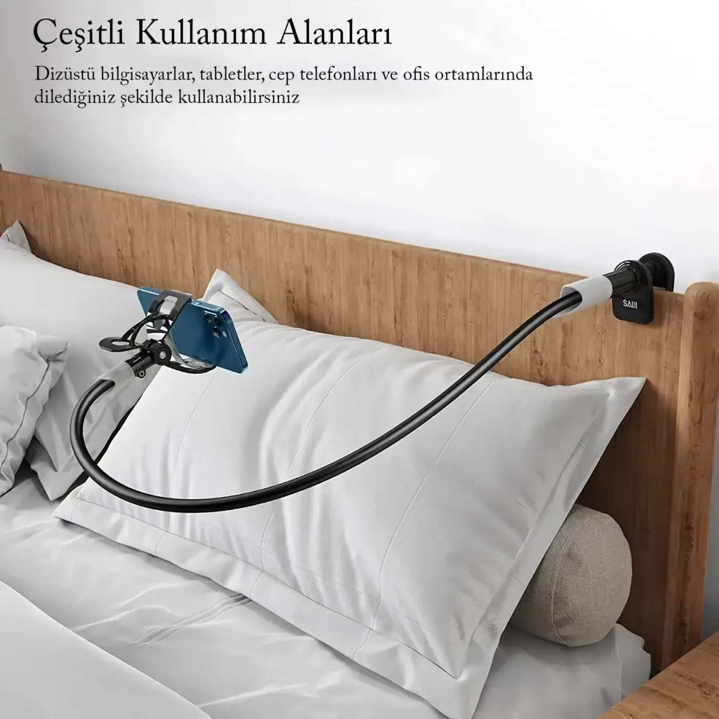 Bix Saiji IVY-85 Akrobat Esnek Telefon Tutucu Siyah — görsel 6