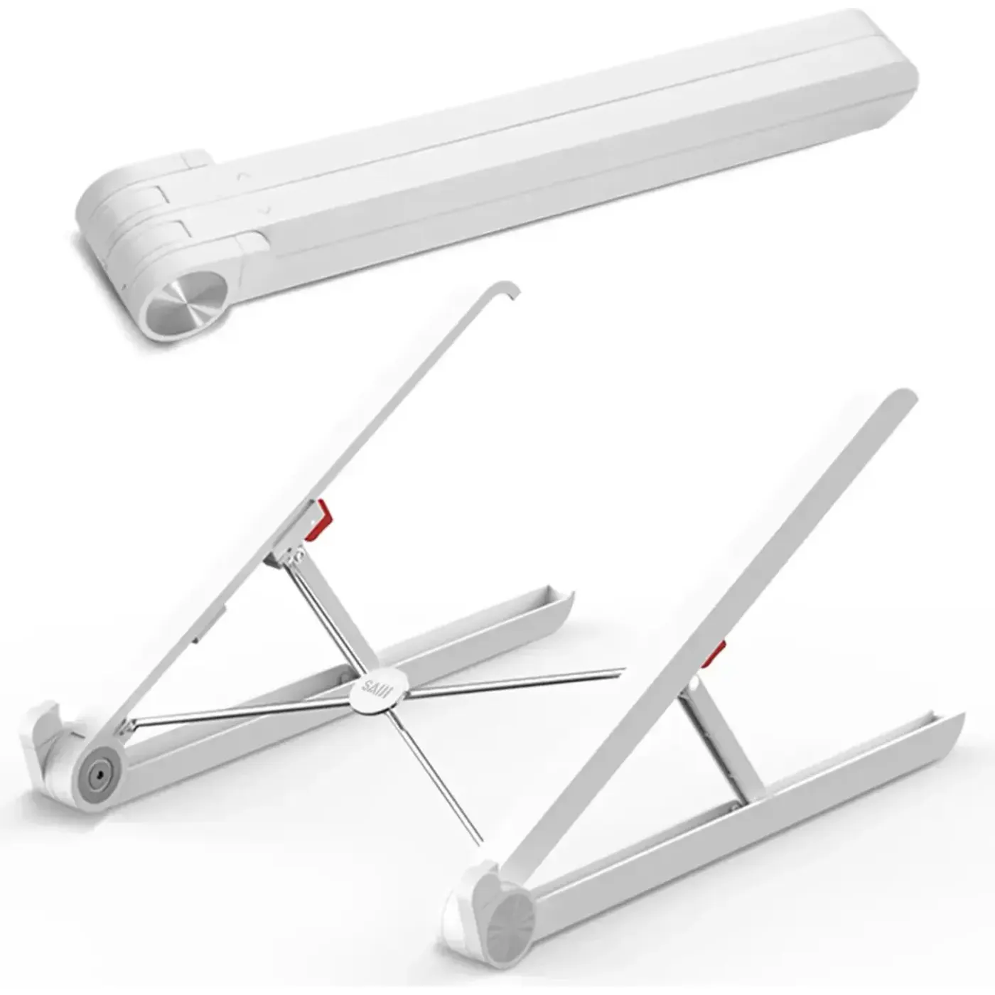 Bix Saiji X1 Alüminyum Notebook Laptop Standı Beyaz — görsel 2