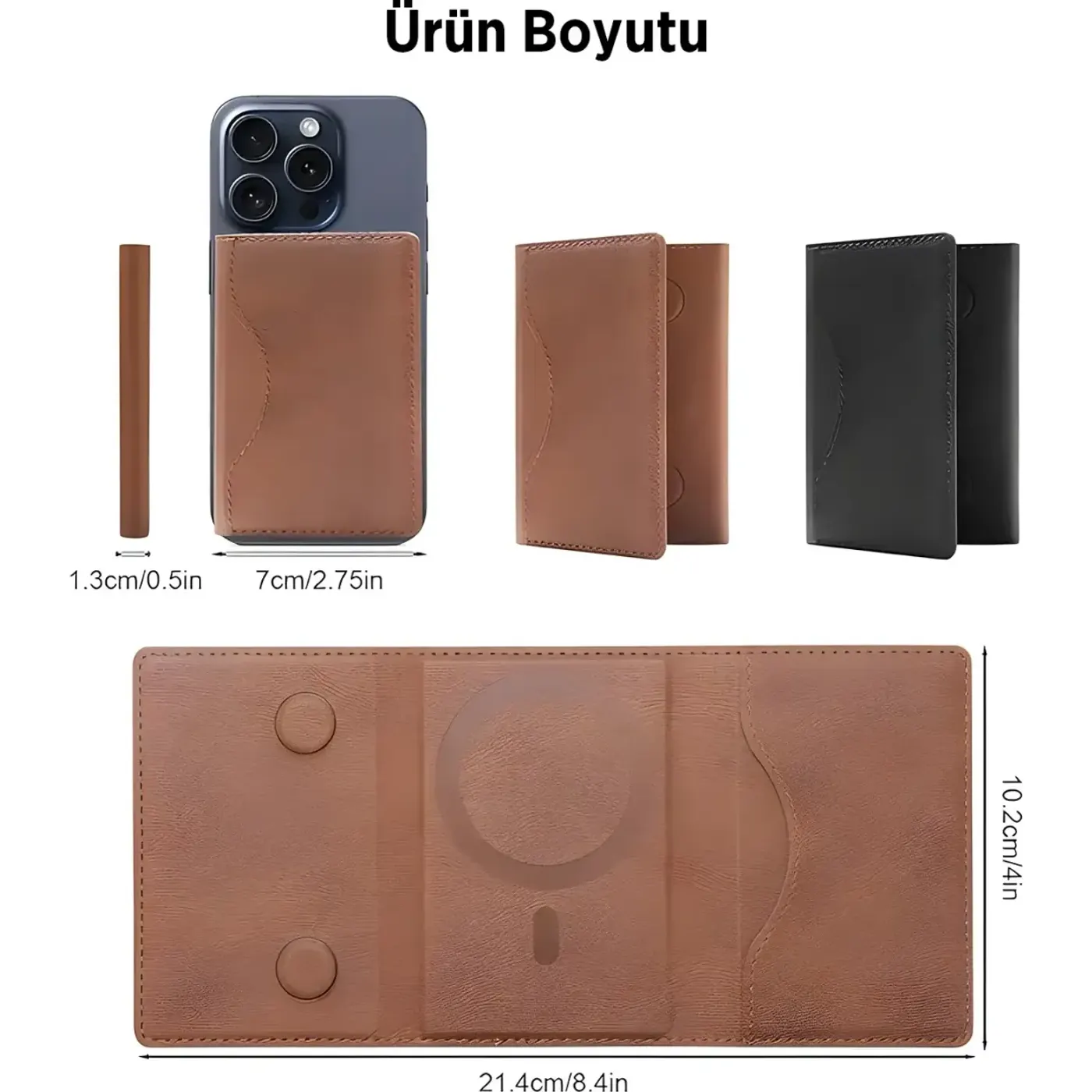Bix TMW3 MagSafe Uyumlu, Slim Tutuş ve Çoklu Kart — görsel 5