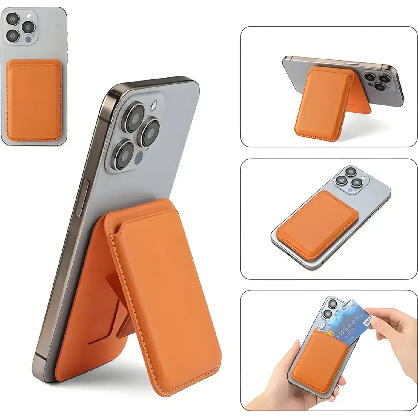 Bix TMW4 MagSafe Uyumlu Kart Taşıma ve Telefon Stand — görsel 4