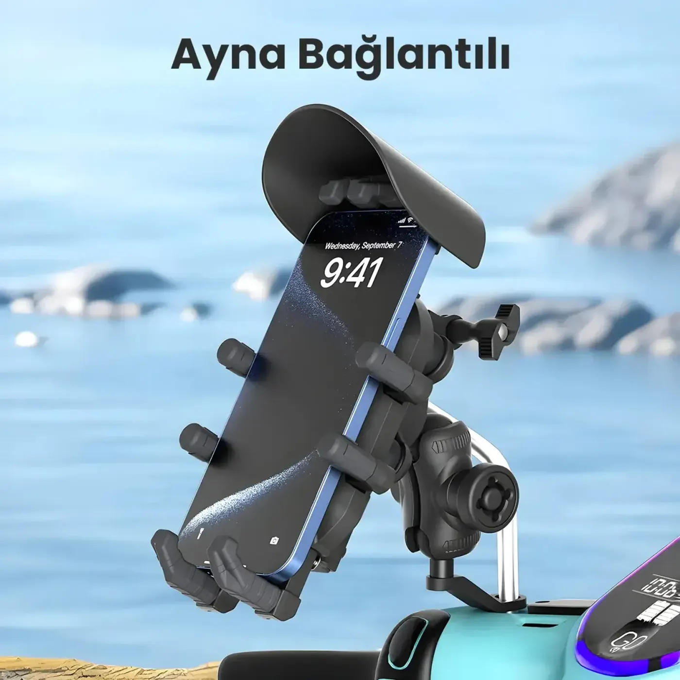BMPH05 Güneş ve Yağmur Korumalı Ayna Bağlantılı 360° — görsel 2