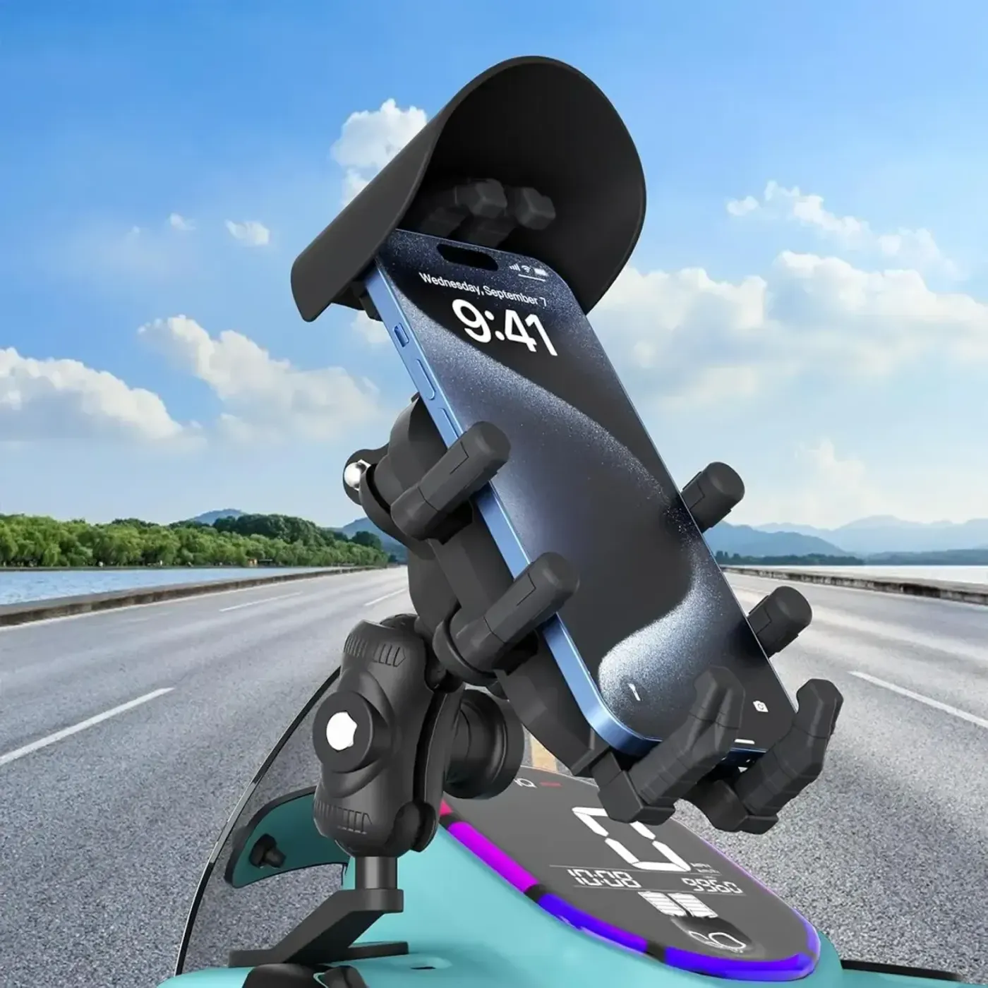 BMPH05 Güneş ve Yağmur Korumalı Ayna Bağlantılı 360° — görsel 3