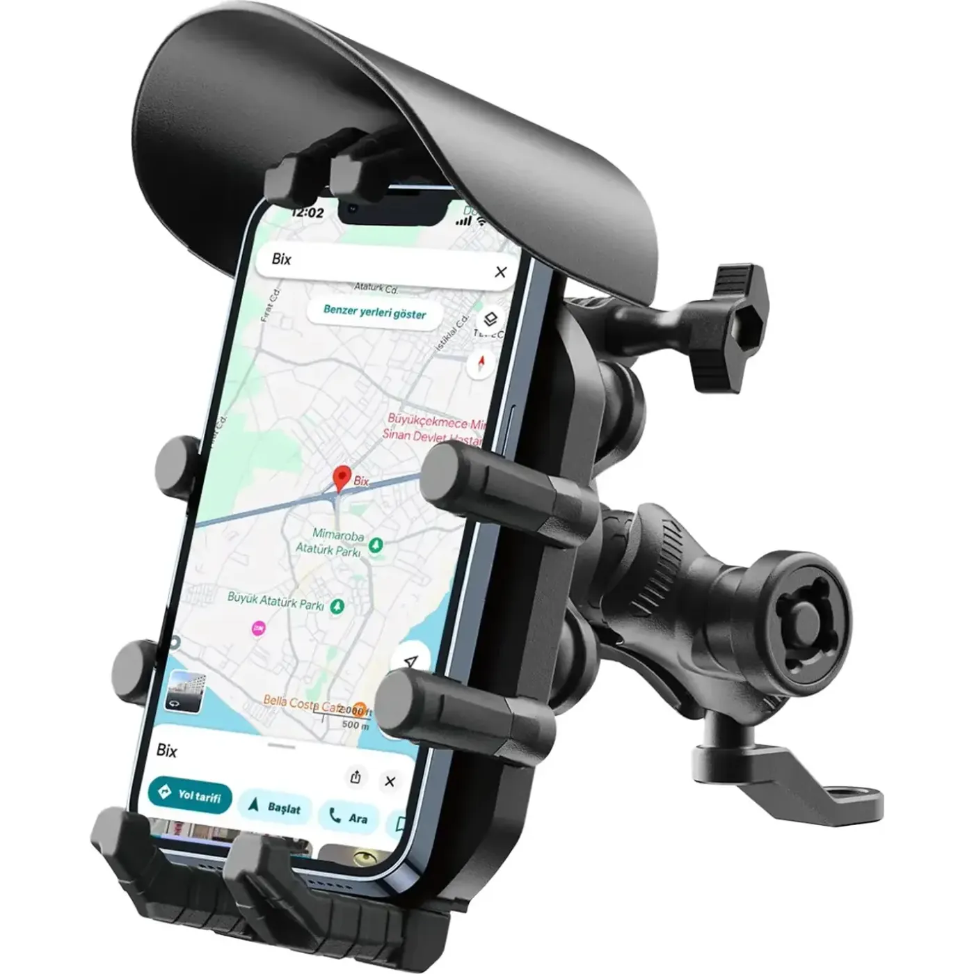BMPH05 Güneş ve Yağmur Korumalı Ayna Bağlantılı 360°