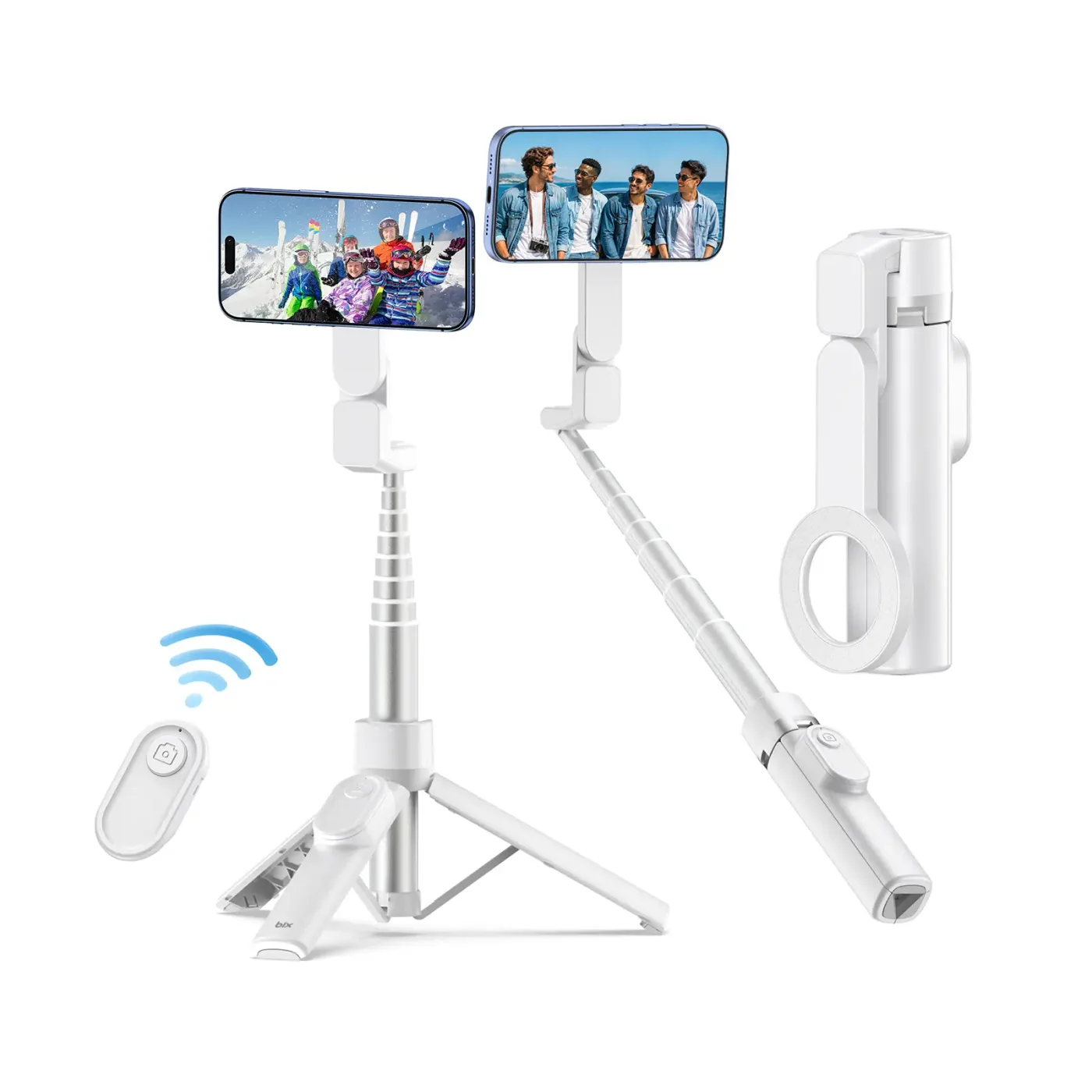 BS03 MagSafe Uyumlu Manyetik Selfie Çubuğu Tripod — görsel 5
