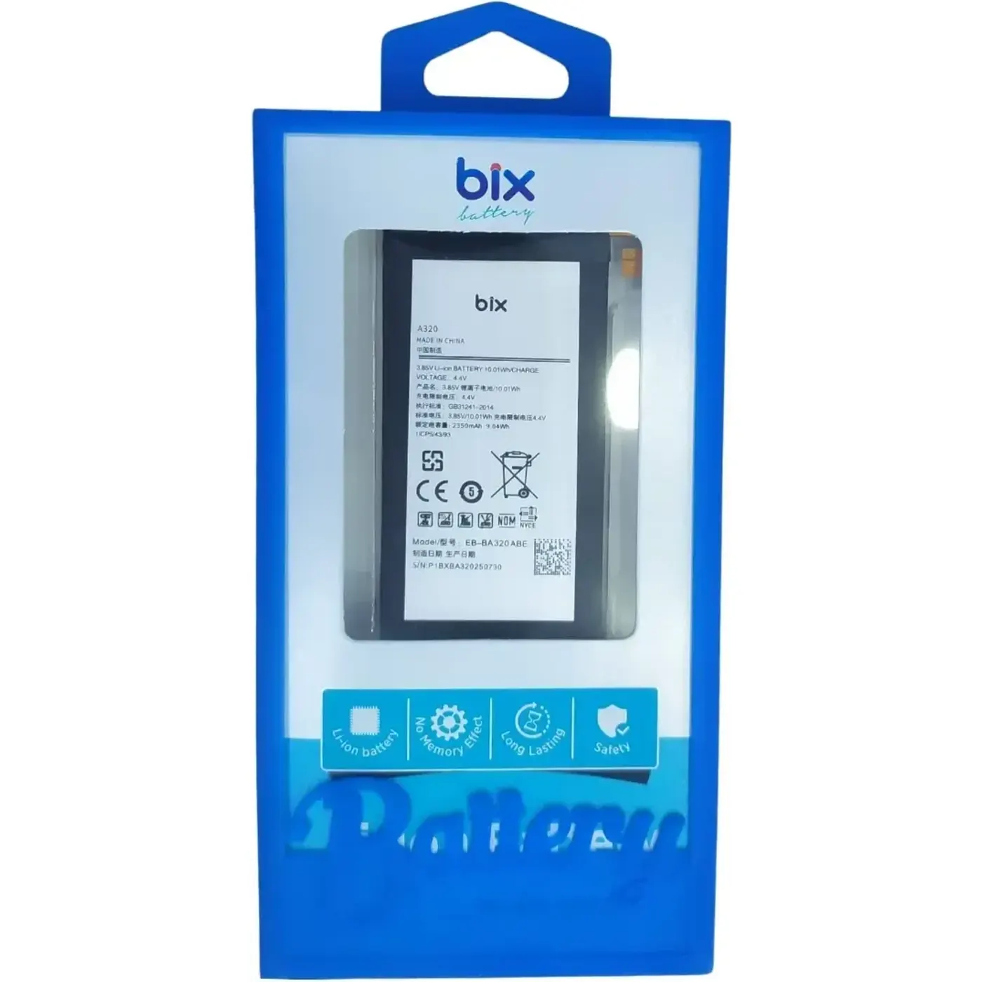 Bix Samsung Galaxy A3 (2017) için 2350mAh Batarya