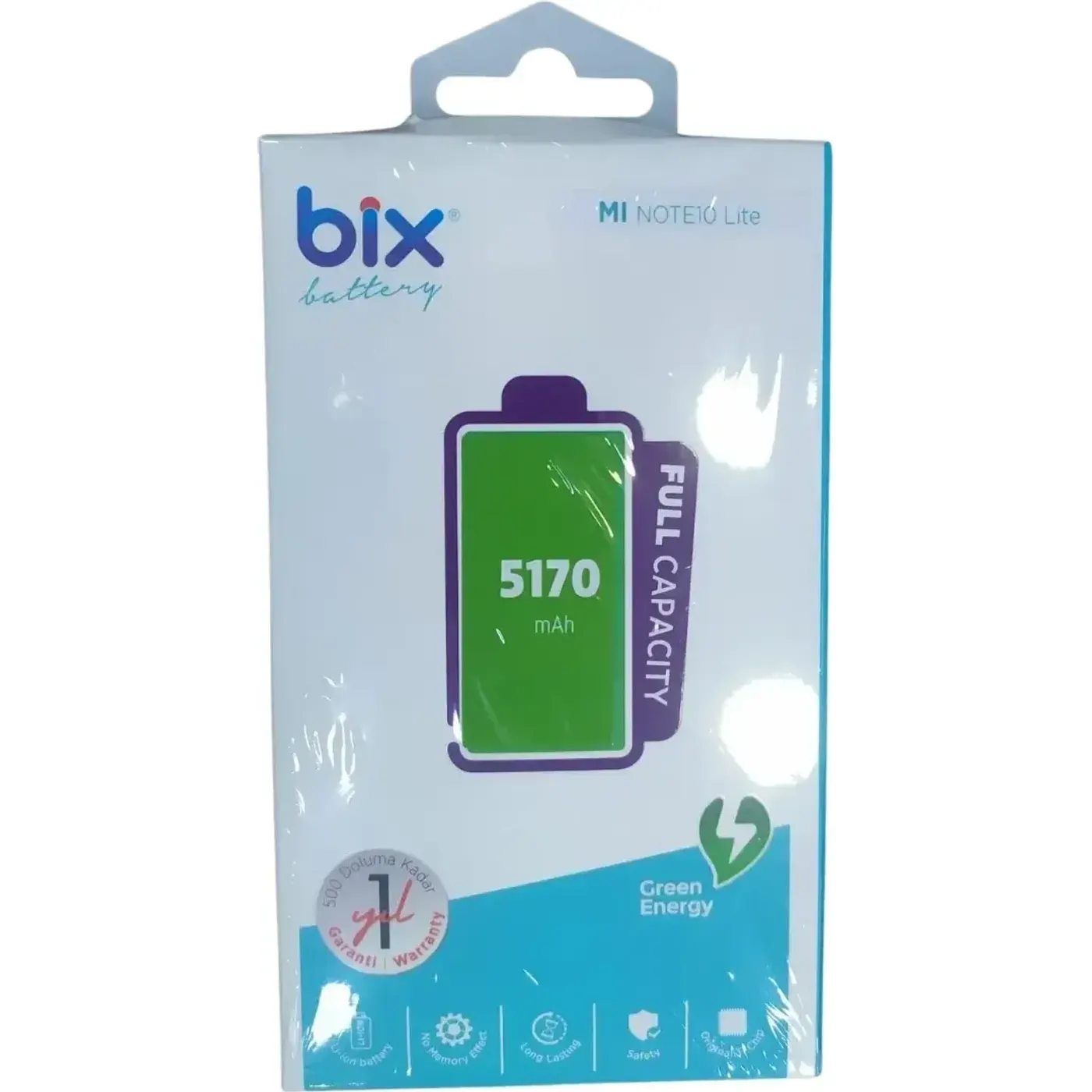 Bix Mi Note10 Lite için 5170mAh Kapasiteli Batarya