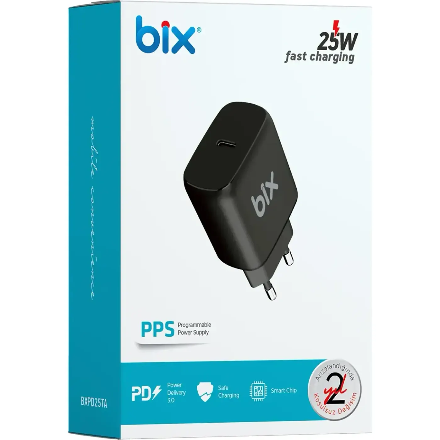 BX-PD25TA 25W PD Hızlı Şarj Adaptörü — görsel 2