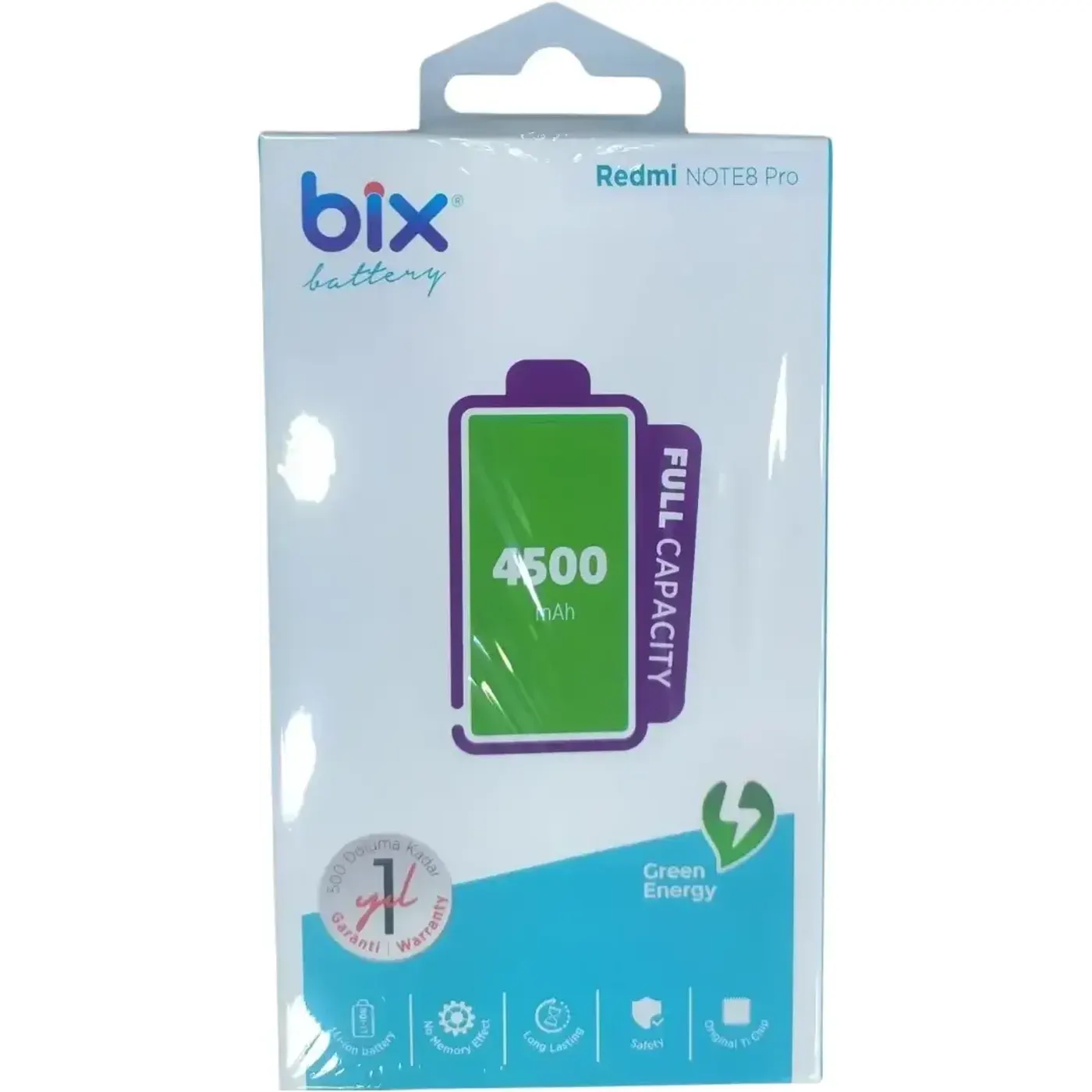 Bix Xiaomi Redmi Note 8 Pro için 4500mAh Batarya