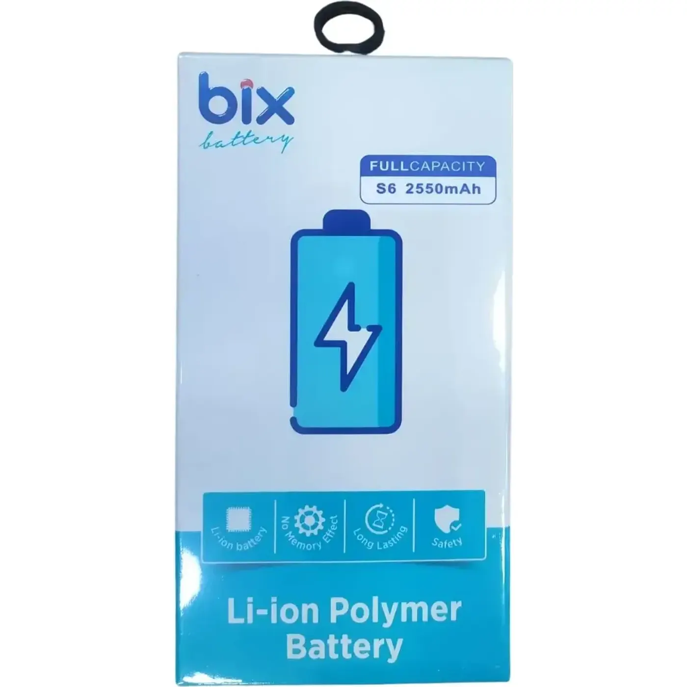 Bix Samsung Galaxy S6 için 2550mAh Kapasiteli Batarya