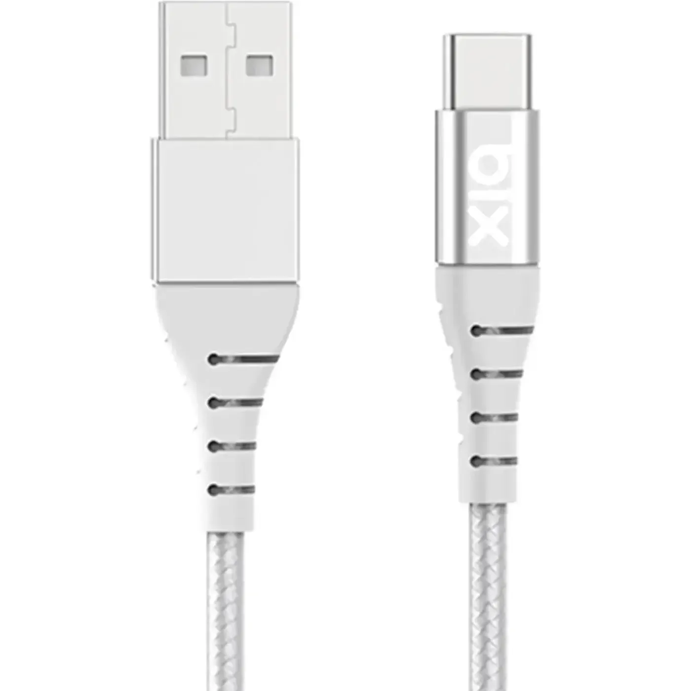 BX-UC01C USB Type-C Güçlendirilmiş Şarj Kablosu Beyaz