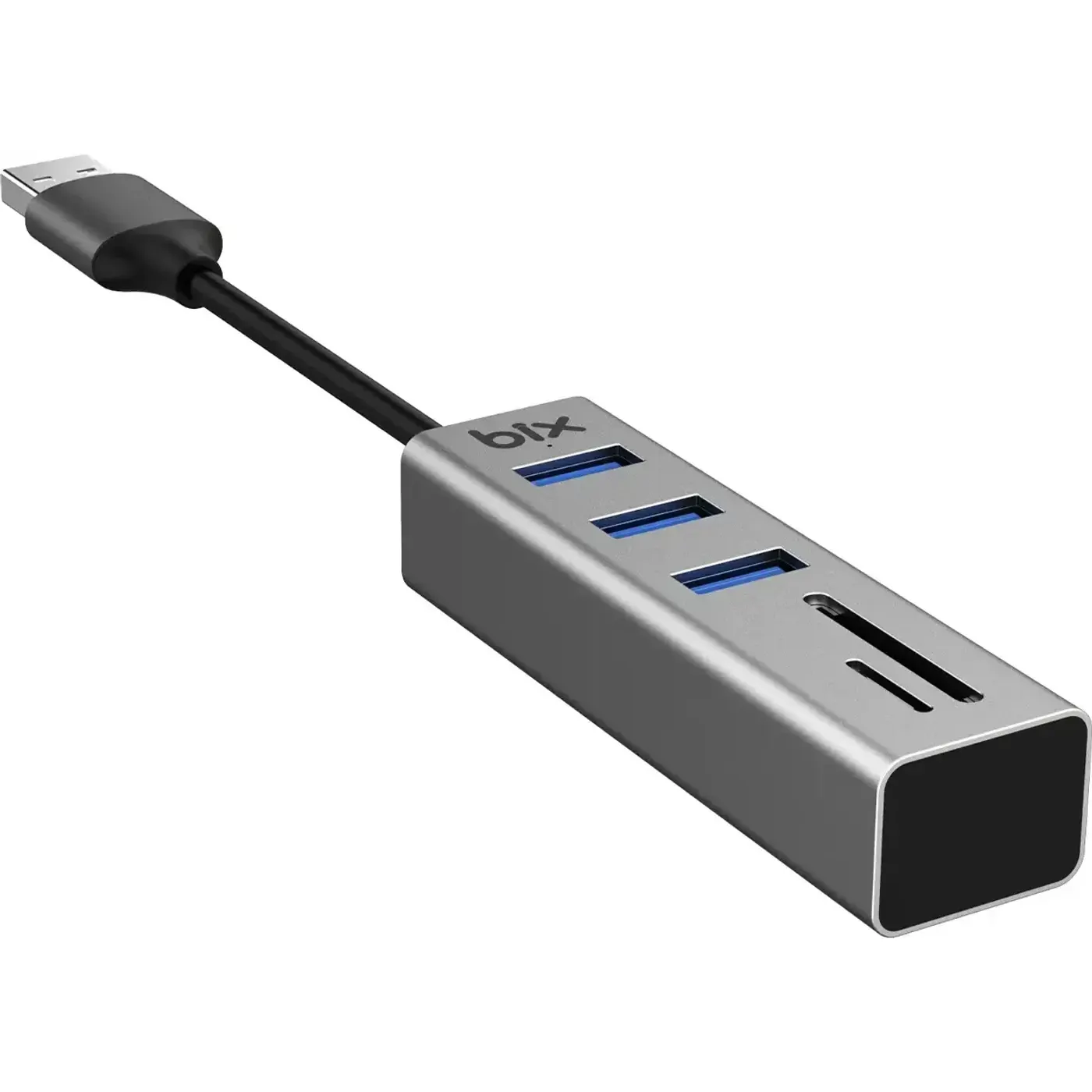 BX04HB USB 3.0 Kart Okuyucu ve 3 Portlu Çoklayıcı Hub — görsel 2
