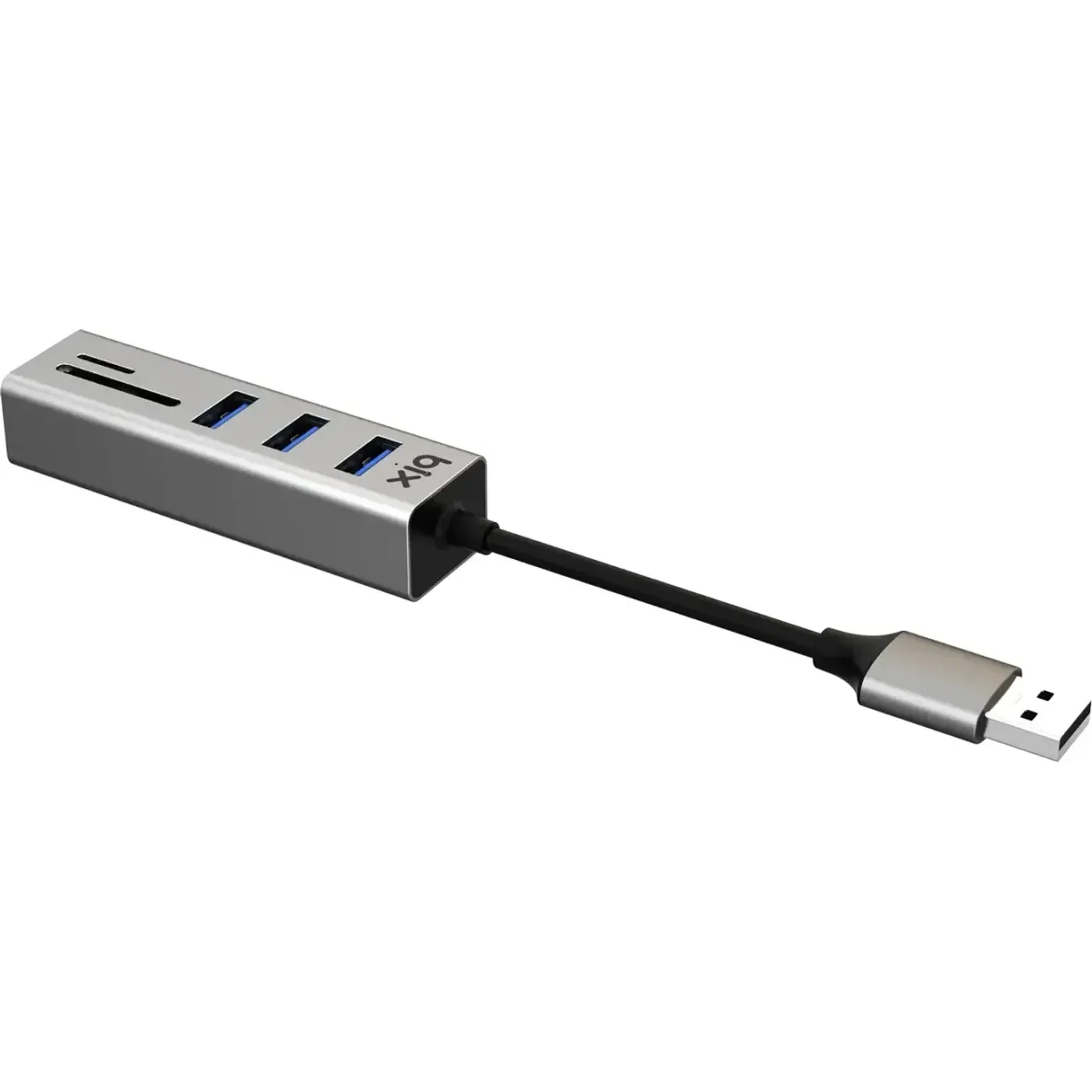 BX04HB USB 3.0 Kart Okuyucu ve 3 Portlu Çoklayıcı Hub — görsel 3
