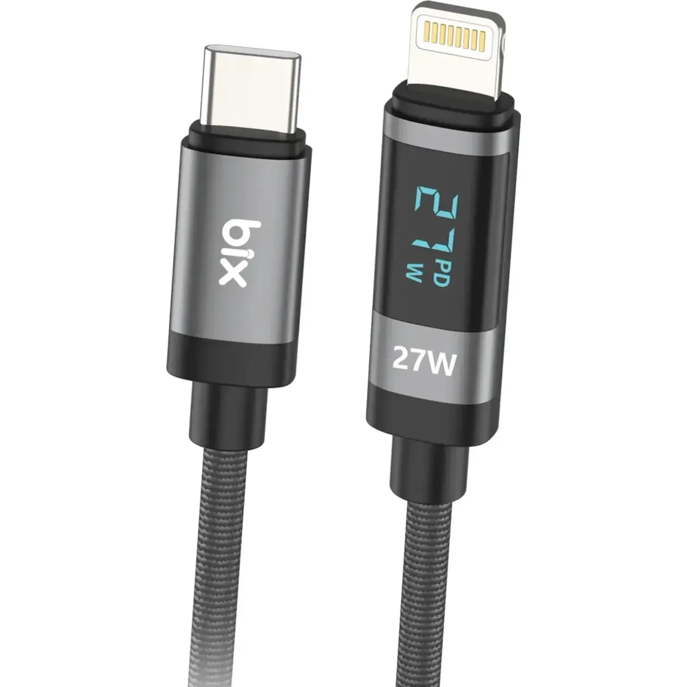 BX06CL Type-C to Lightning iPhone 27W Örgülü LED