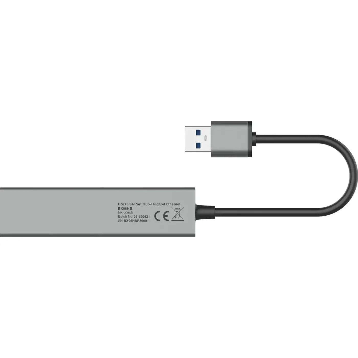BX06HB USB 3.0 Gigabit Ethernet 3 Portlu Çoklayıcı Hub — görsel 6