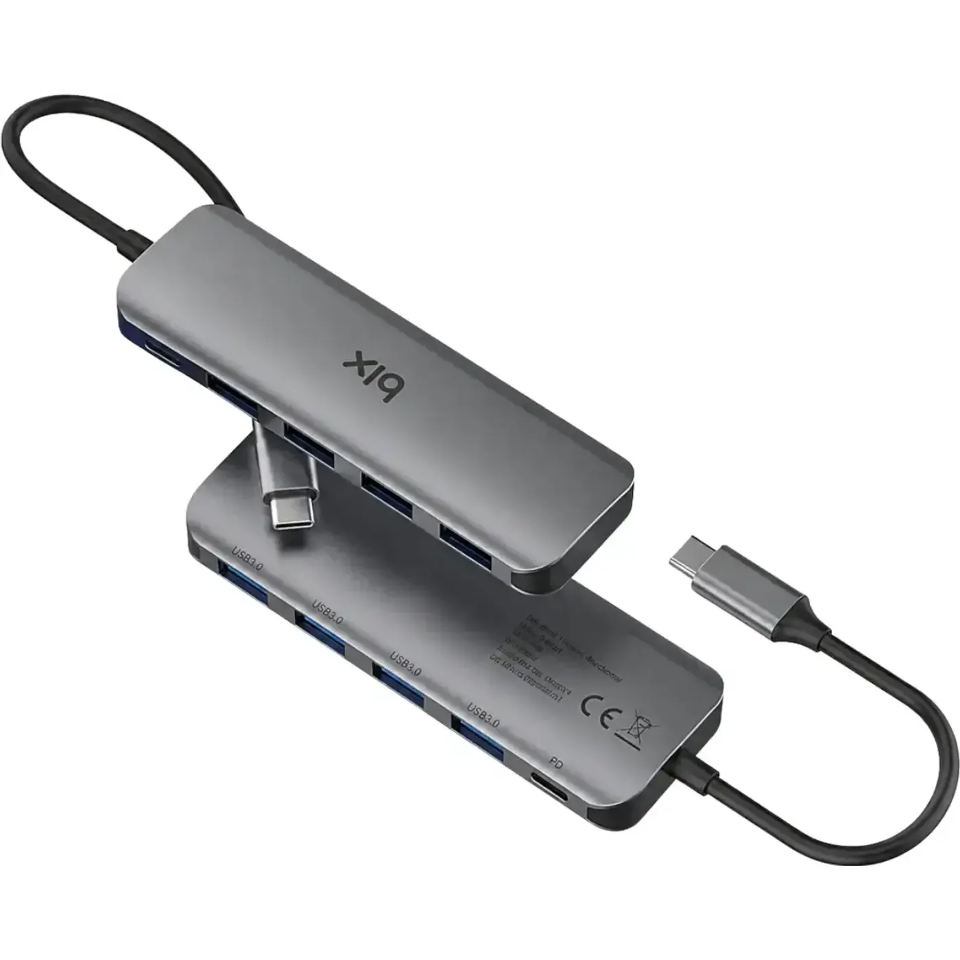 BX07HB Type-C PD 4 Portlu USB 3.0 Dönüştürücü Hub
