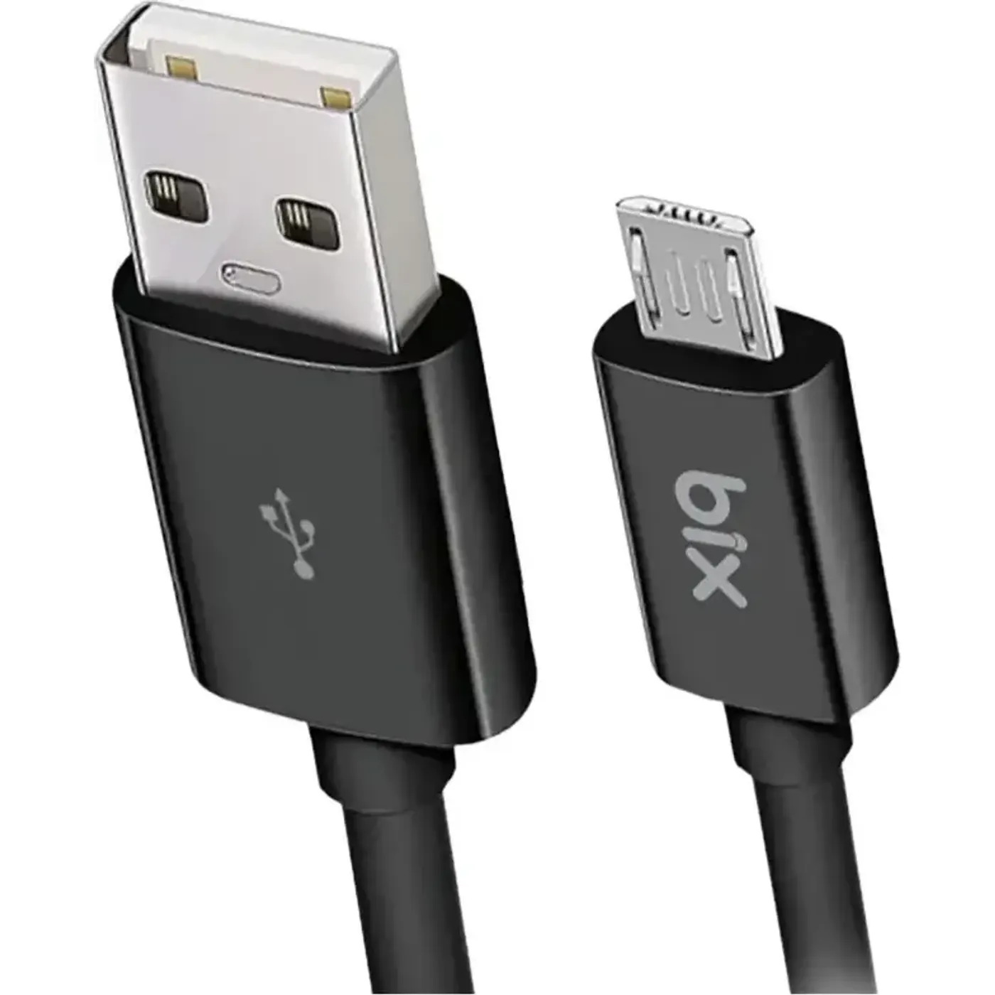 BX100MB 3A Micro USB Data ve Şarj Kablosu Siyah