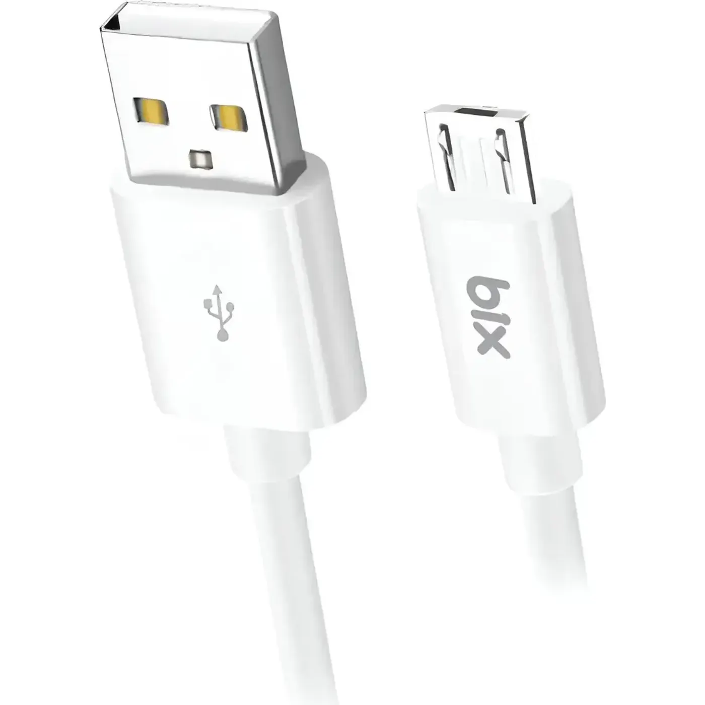 BX100MW 3A Micro USB Şarj ve Data Kablosu Beyaz