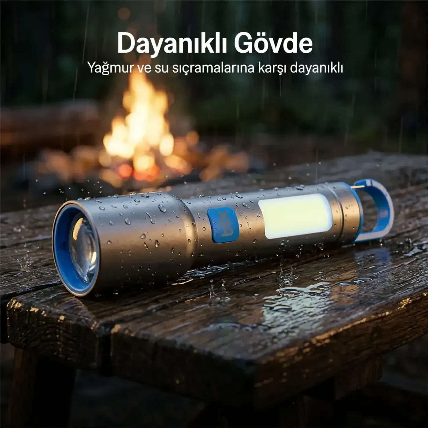 Bix BX1010FL 3 Renk LED El Feneri 500 Lümen — görsel 7