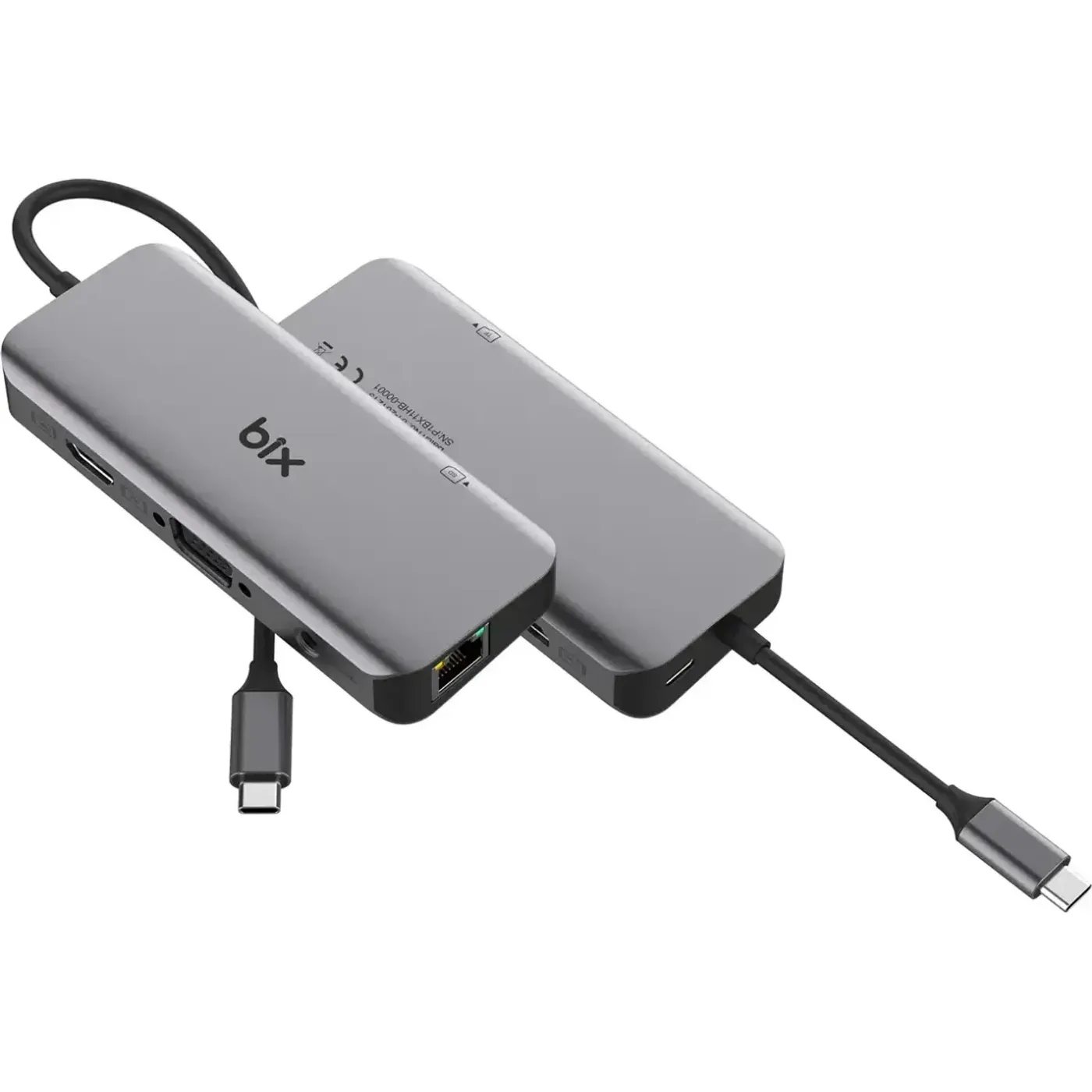BX11HB Type-C HDMI VGA Ethernet Kart Okuyucu USB — görsel 2