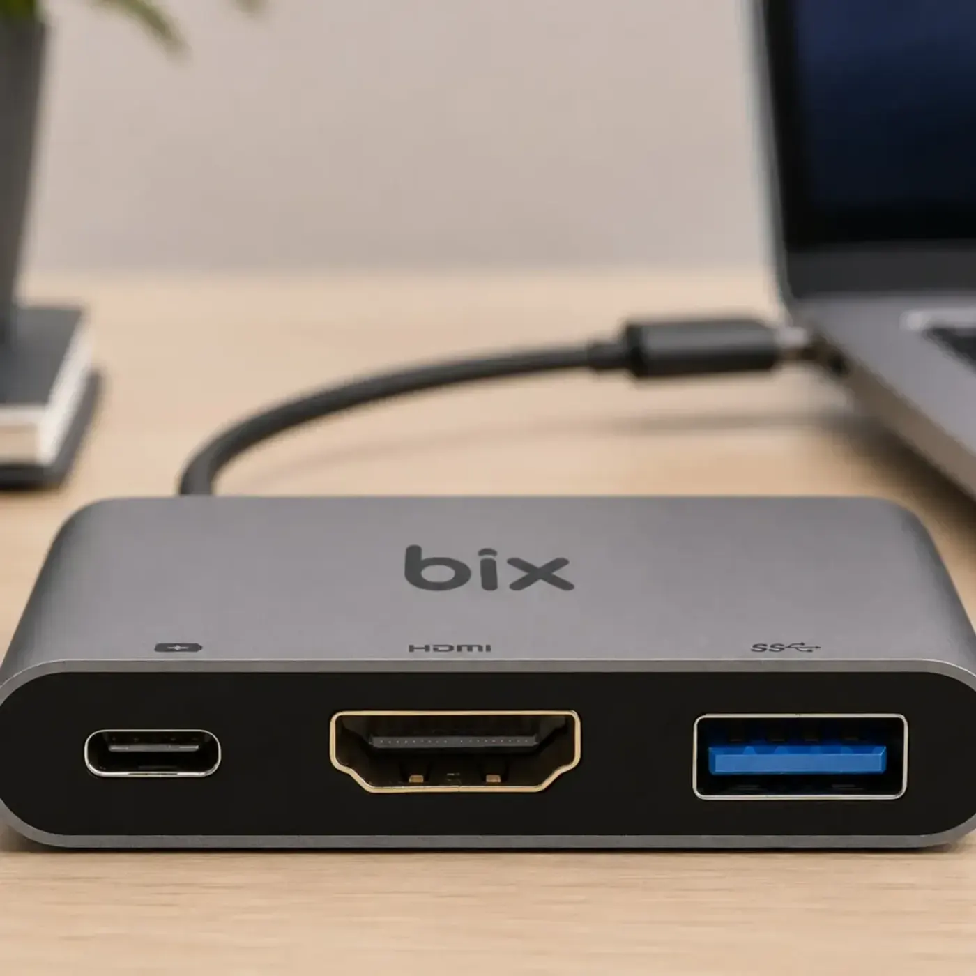 BX13HB Type-C HDMI USB PD Dönüştürücü Adaptör — görsel 3
