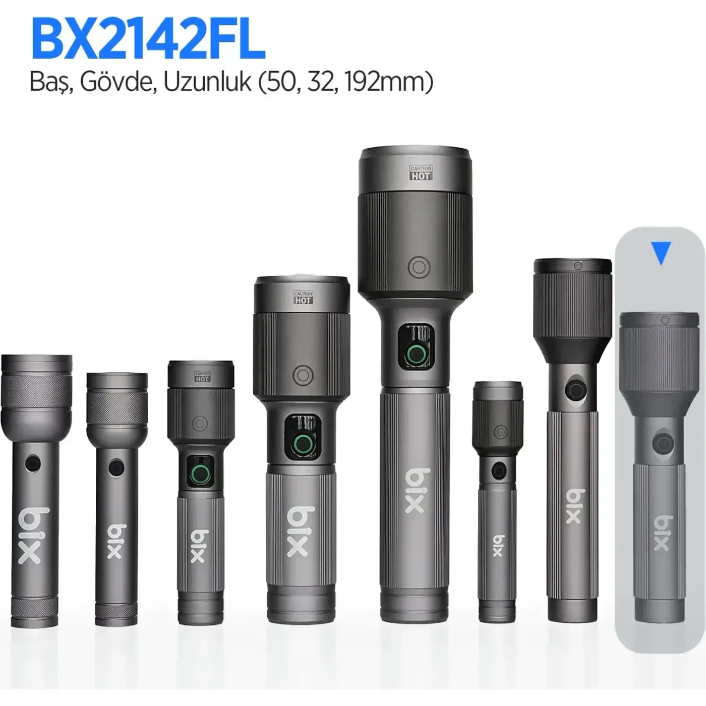 Flashlight BX2142FL 24W LED, Max. 1000 Lümen Feneri — görsel 3