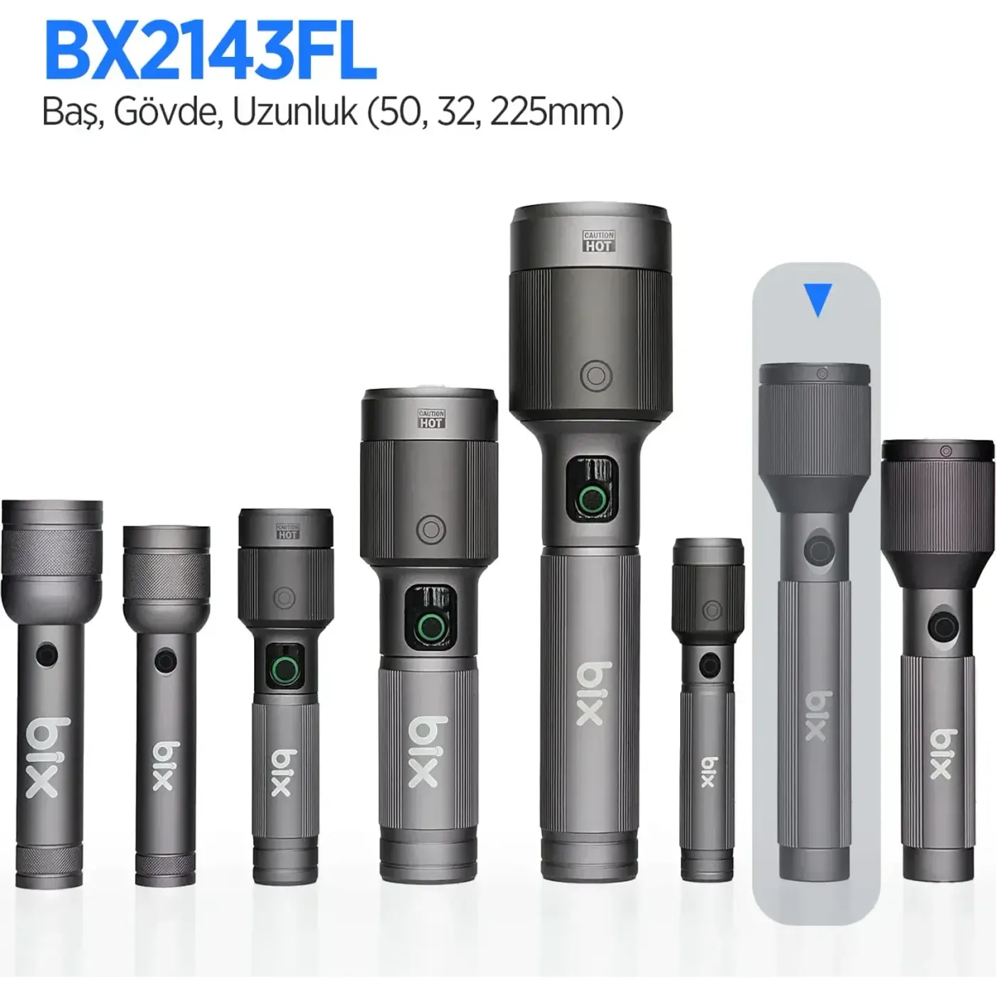 Flashlight BX2143FL 24W LED, Max. 1100 Lümen Feneri — görsel 3