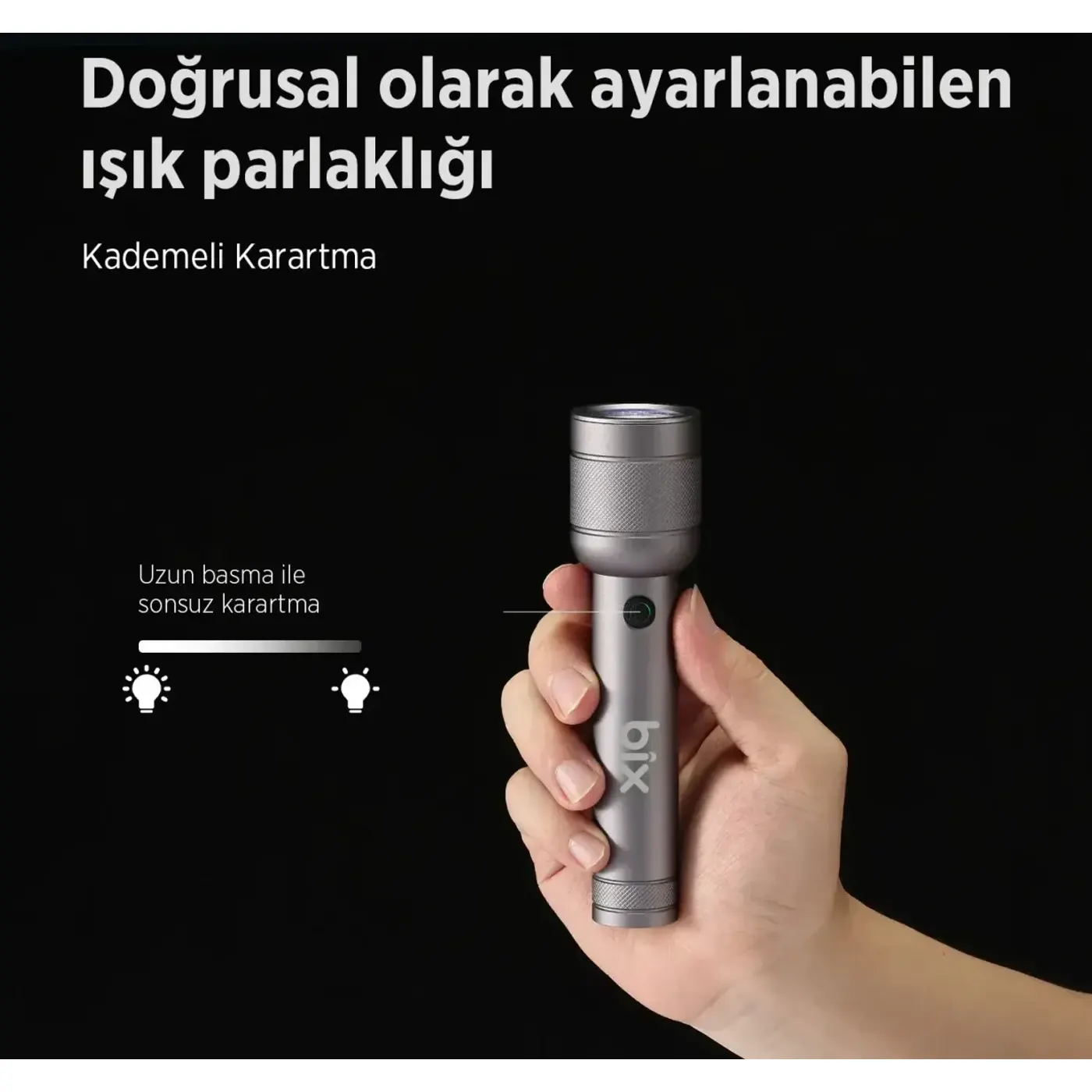 Flashlight BX2186FL 3W LED, Max. 910 Lümen Feneri — görsel 6