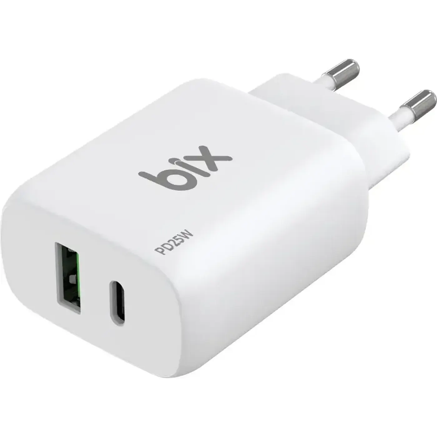 BX2P25TW 25W Çift Portlu USB-A QC ve Type-C PD 3.0 Şarj