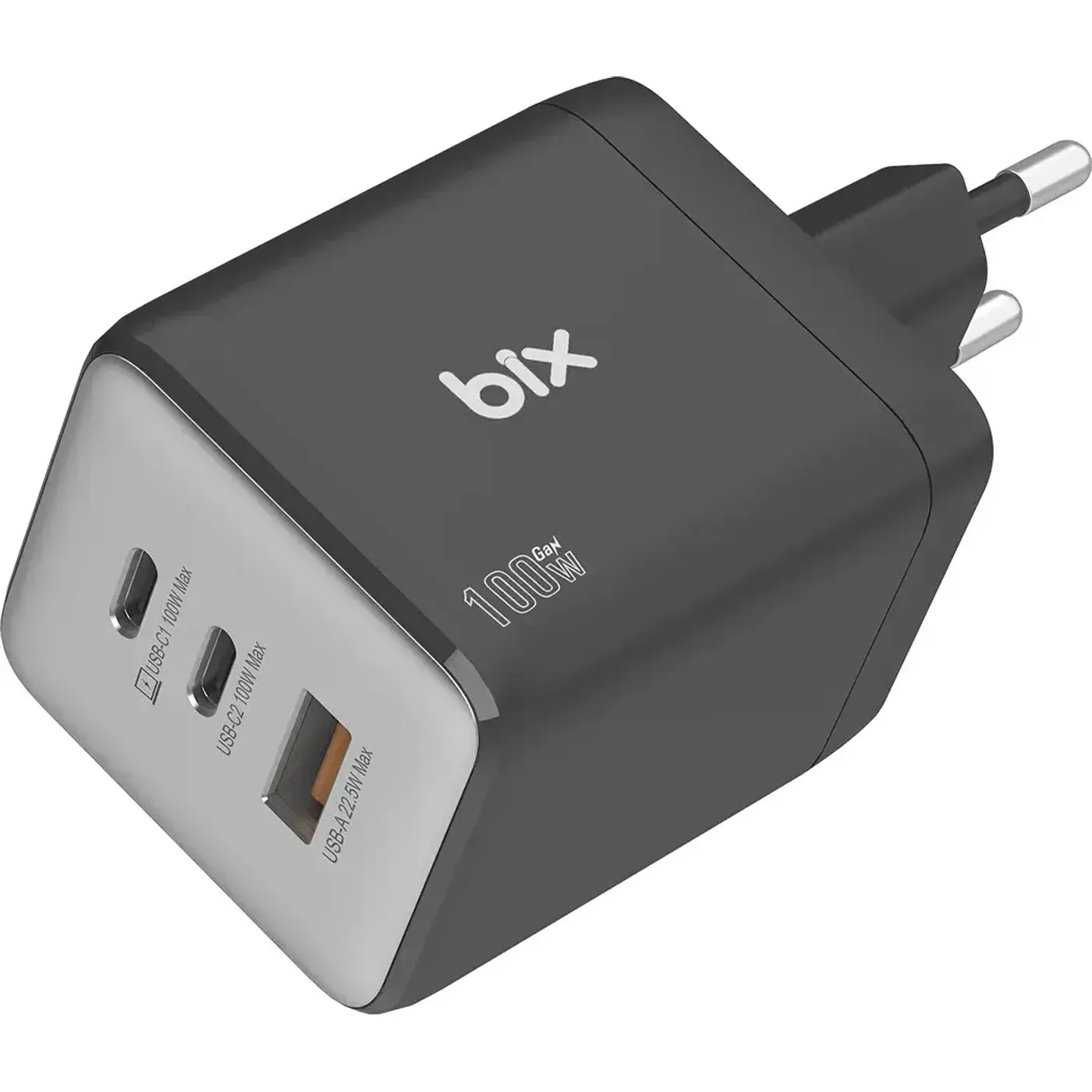 BX3P102G 100W 3 Portlu USB-C + USB-A GaN Şarj Aleti — görsel 2