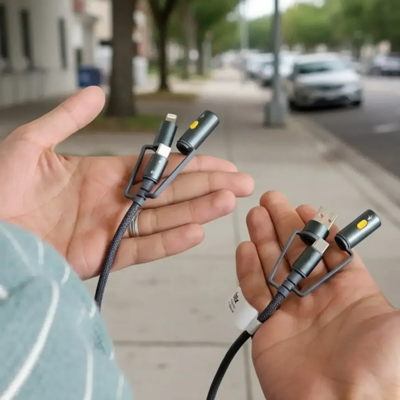 BX6IN1C 60W Type-C & Lightning & USB-A Kablosu — görsel 3