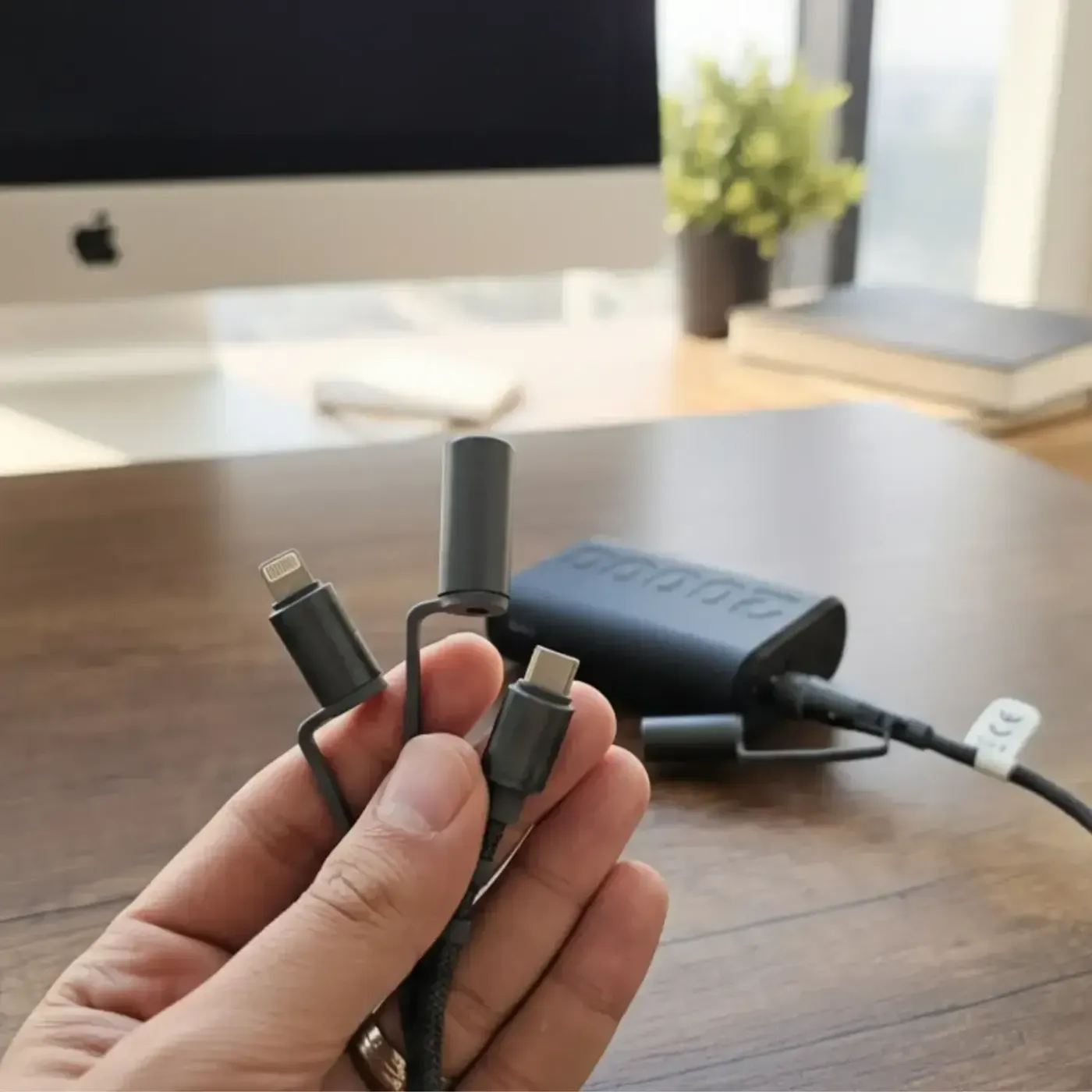BX6IN1C 60W Type-C & Lightning & USB-A Kablosu — görsel 5