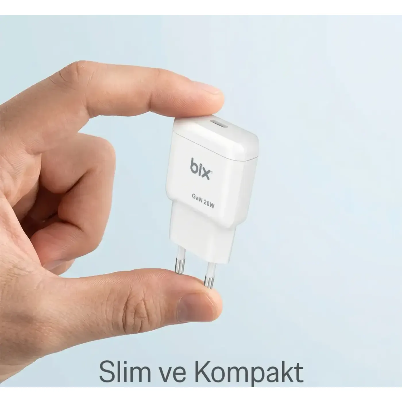 BXC20 GaN Teknolojili Type-C PD 20W Hızlı Şarj Adaptörü — görsel 3