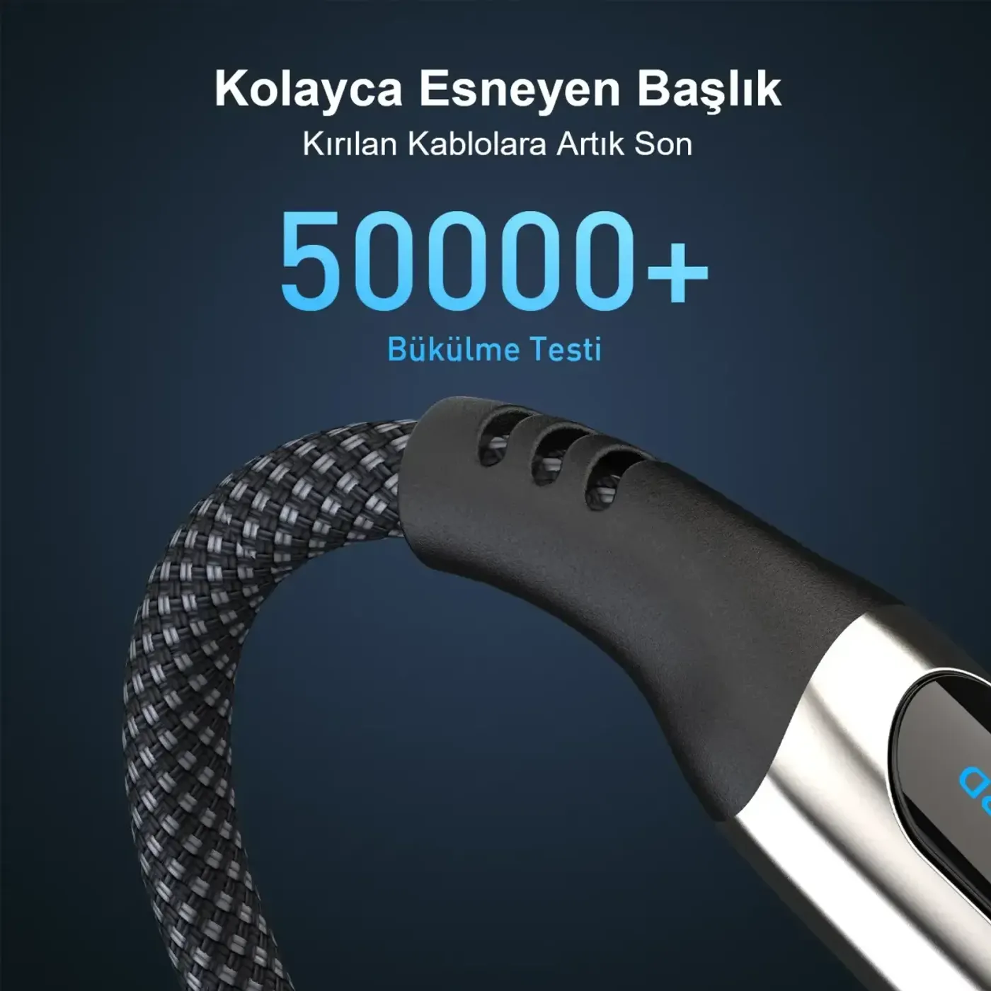 BXCC243 Type-C to Type-C 240W 480Mbps E-Marker Kablosu — görsel 3