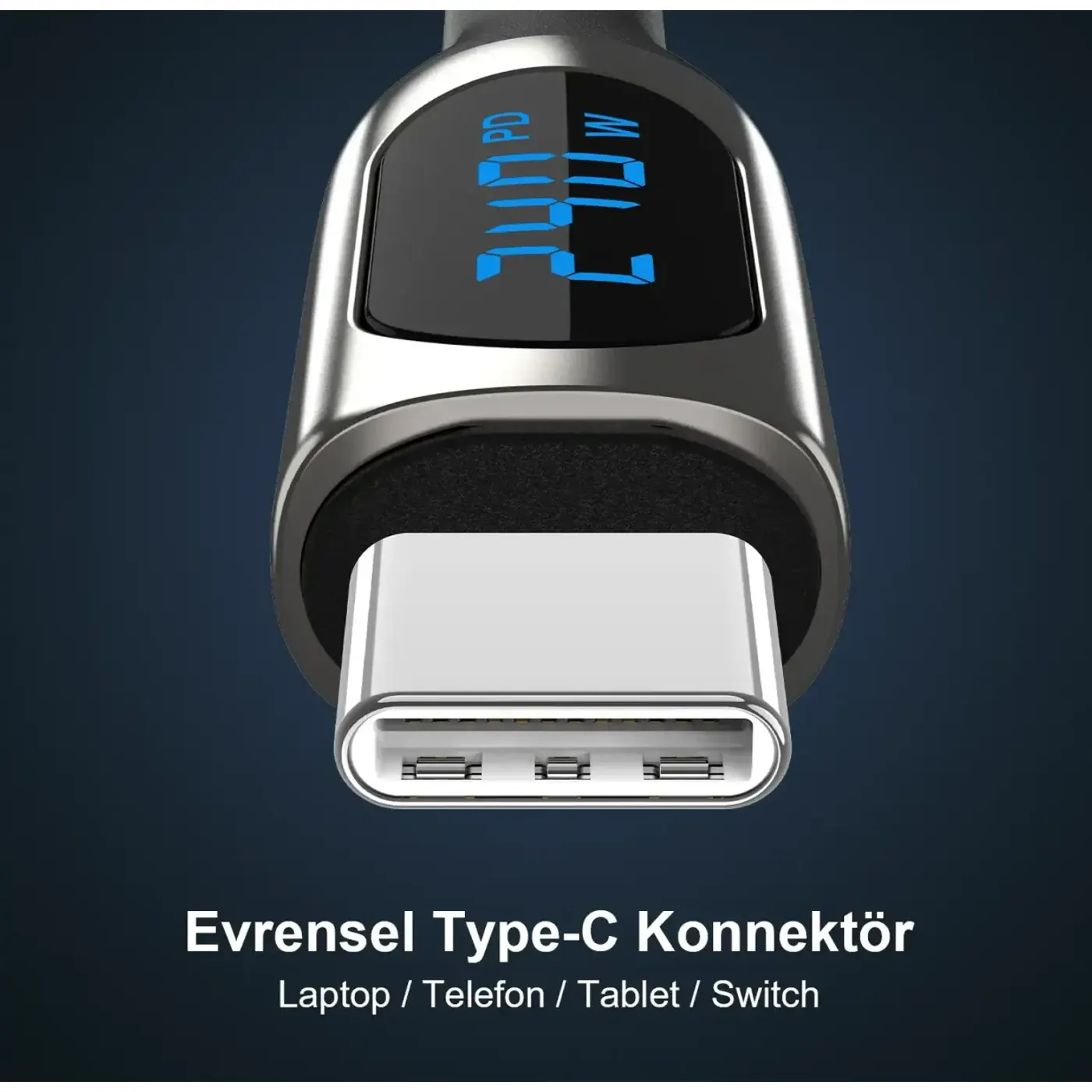 BXCC243 Type-C to Type-C 240W 480Mbps E-Marker Kablosu — görsel 6
