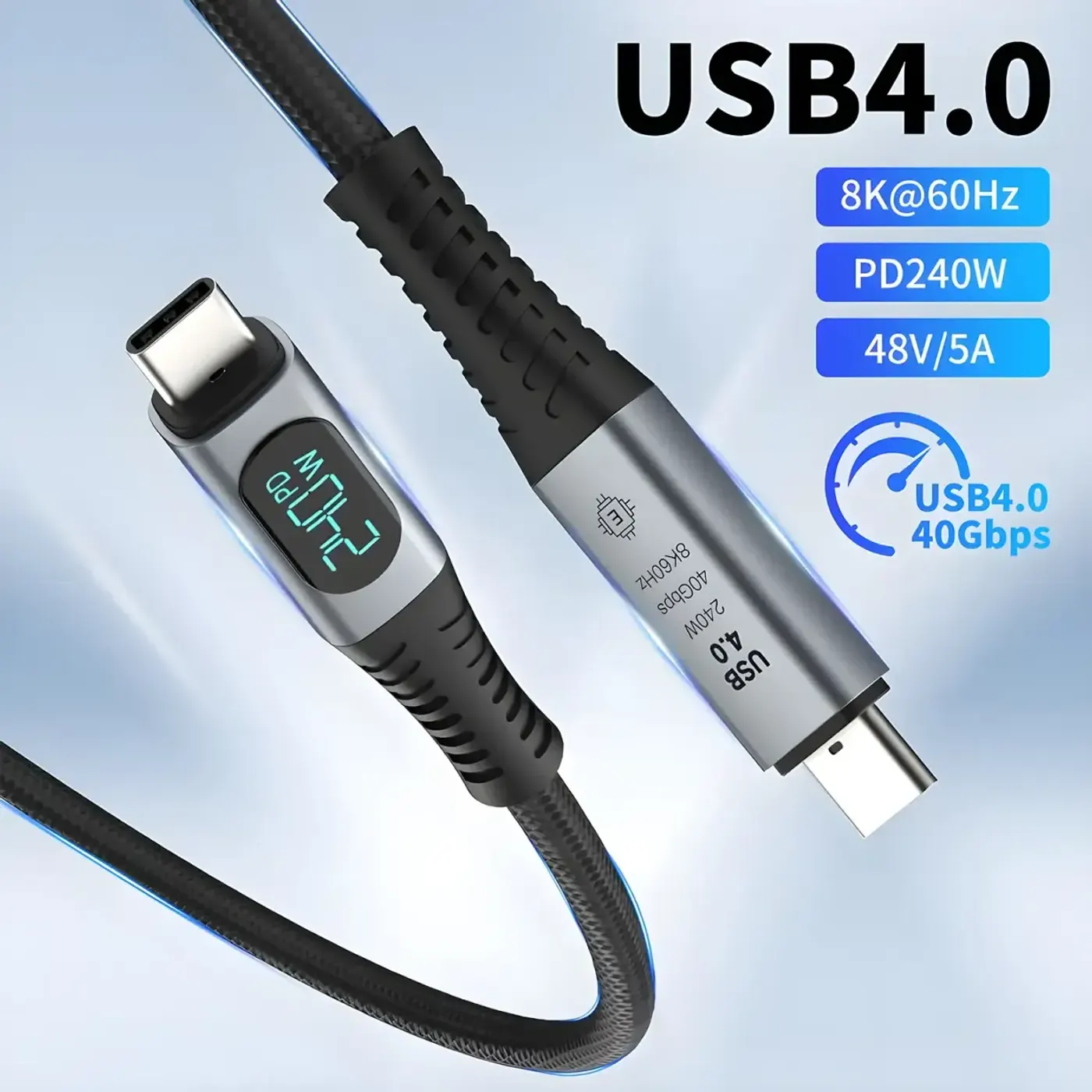 BXCC244 USB4 Thunderbolt 4/3 Uyumlu PD 240W Kablosu — görsel 2