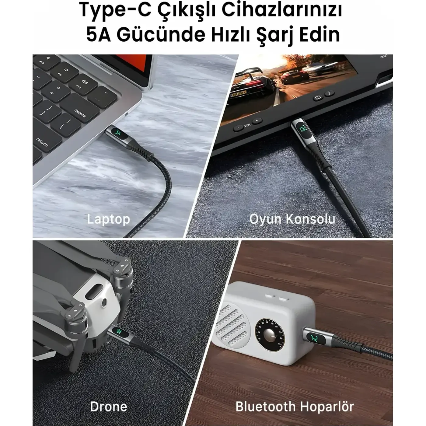 BXCC244 USB4 Thunderbolt 4/3 Uyumlu PD 240W Kablosu — görsel 6