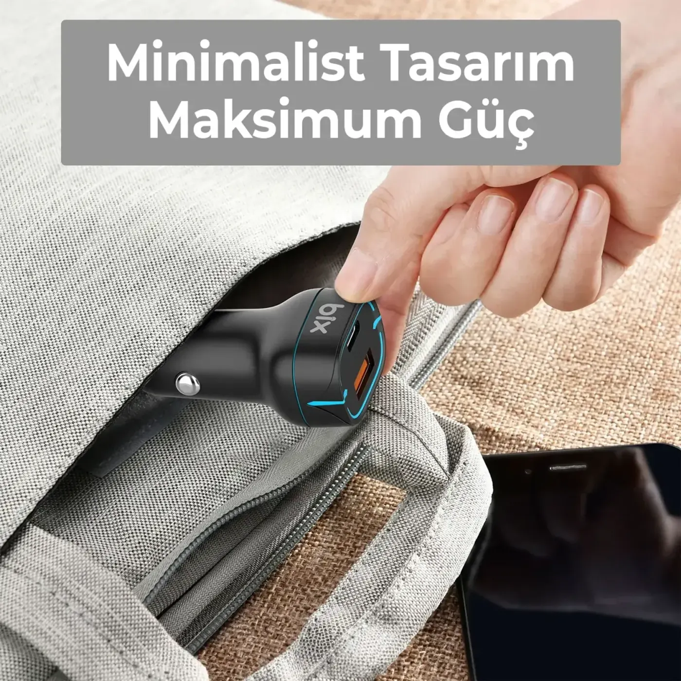 BXCCP36WT 38W Type-C PD 20W ve USB-A QC 3.0 18W Çift — görsel 3