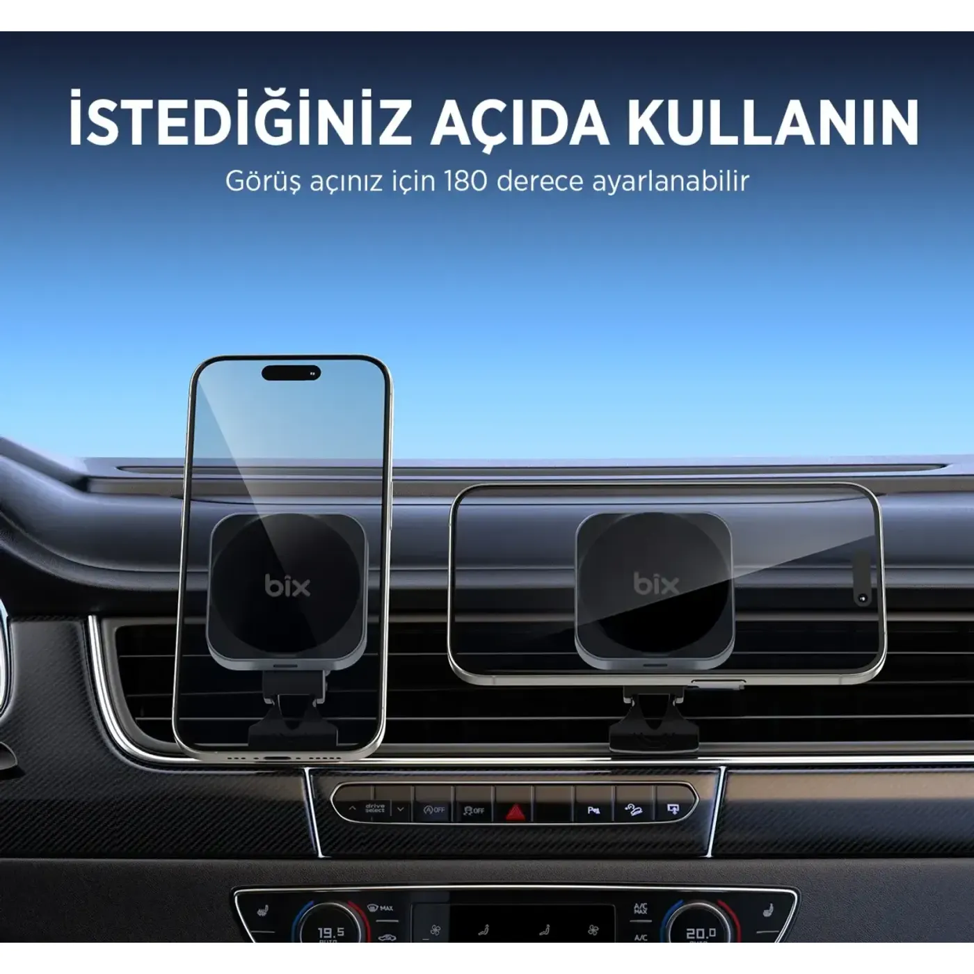 BXCH10 15W Kablosuz Şarj Destekli 180° Ayarlanabilir — görsel 2
