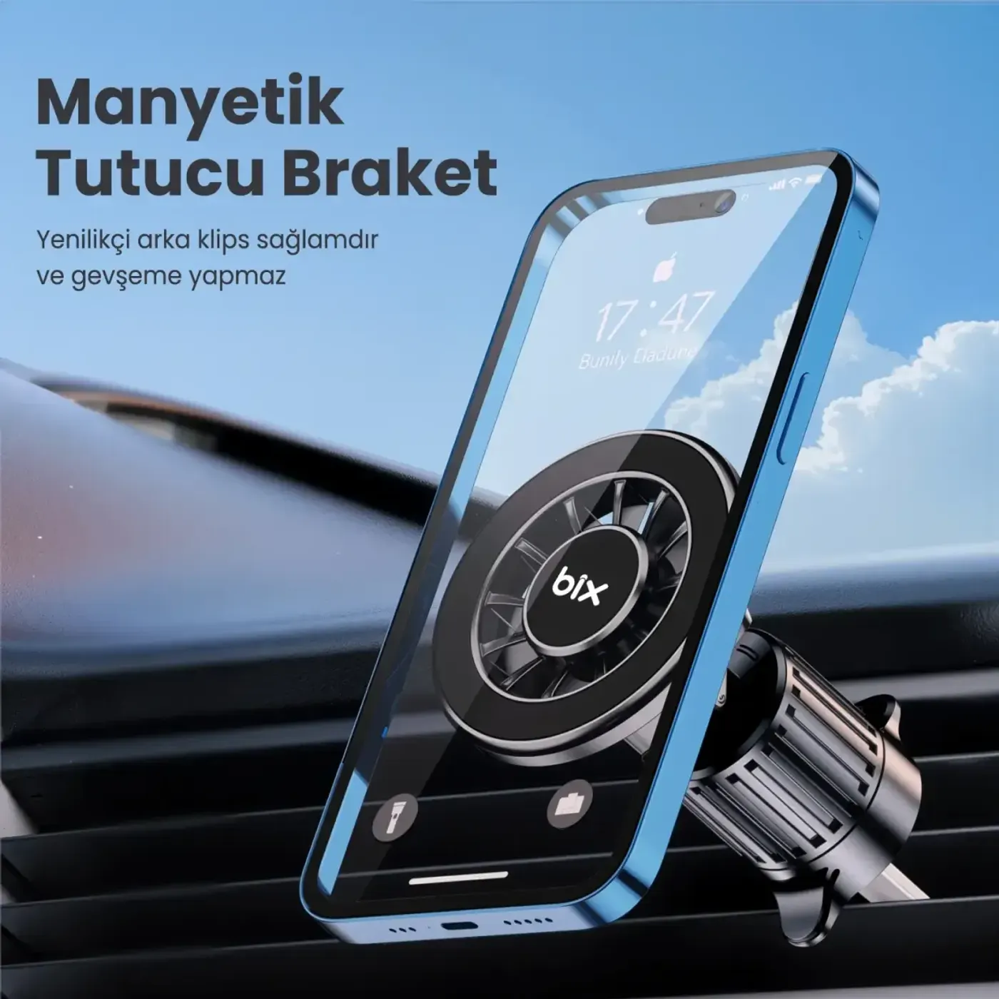 BXCH13 360° Ayarlanabilir Hava Menfezi için Metal — görsel 4