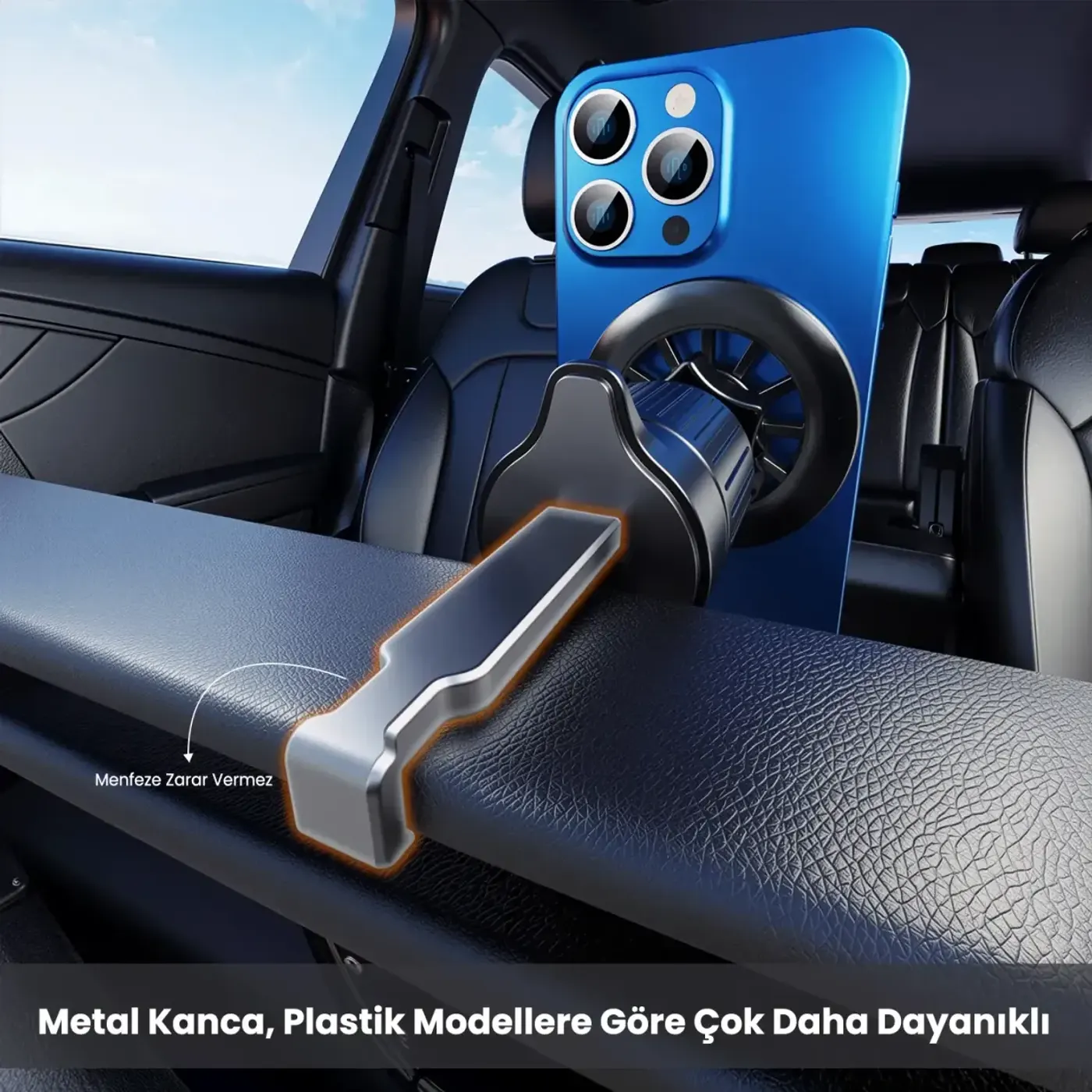 BXCH13 360° Ayarlanabilir Hava Menfezi için Metal — görsel 5