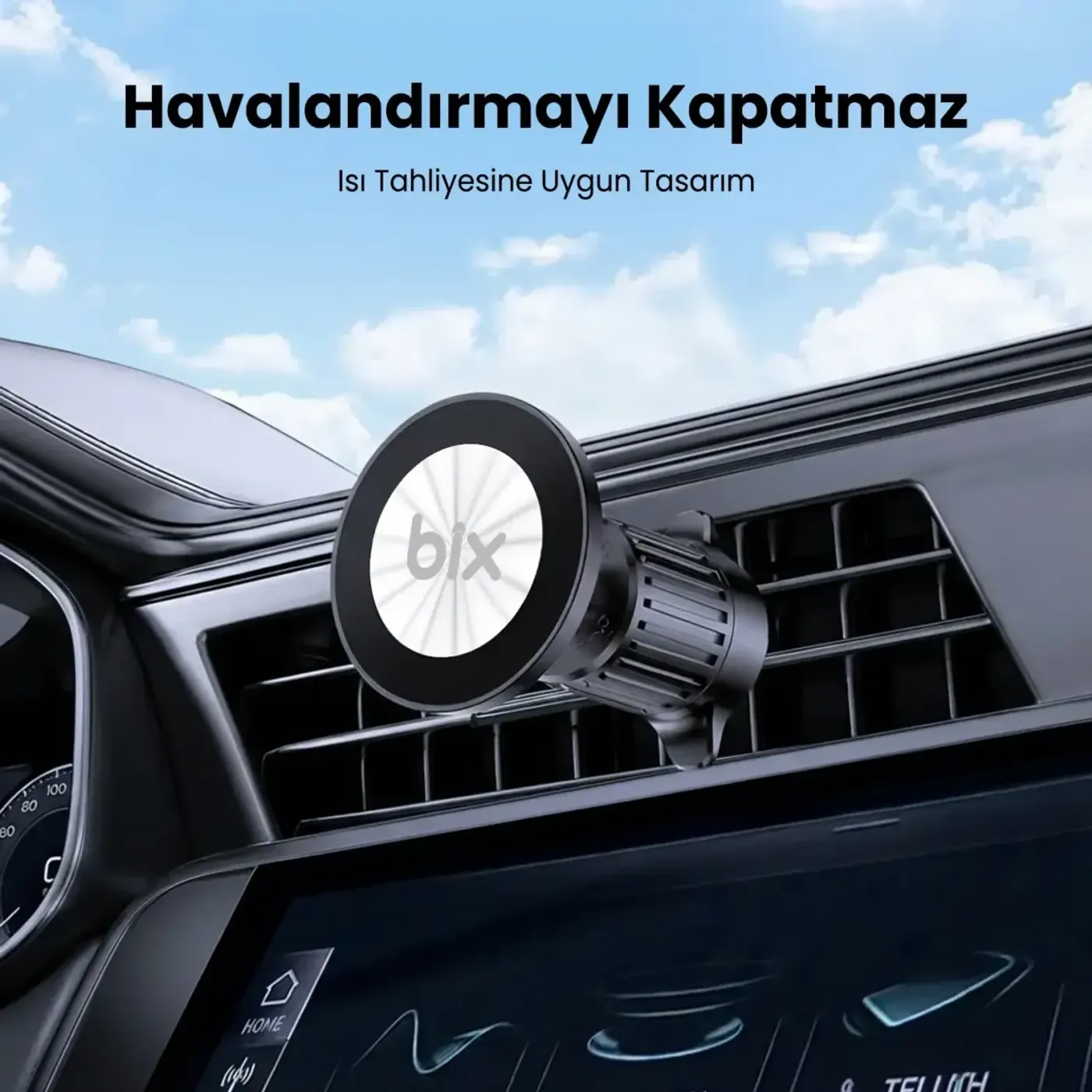 BXCH14 360° Ayarlanabilir Hava Menfezi için Metal — görsel 4